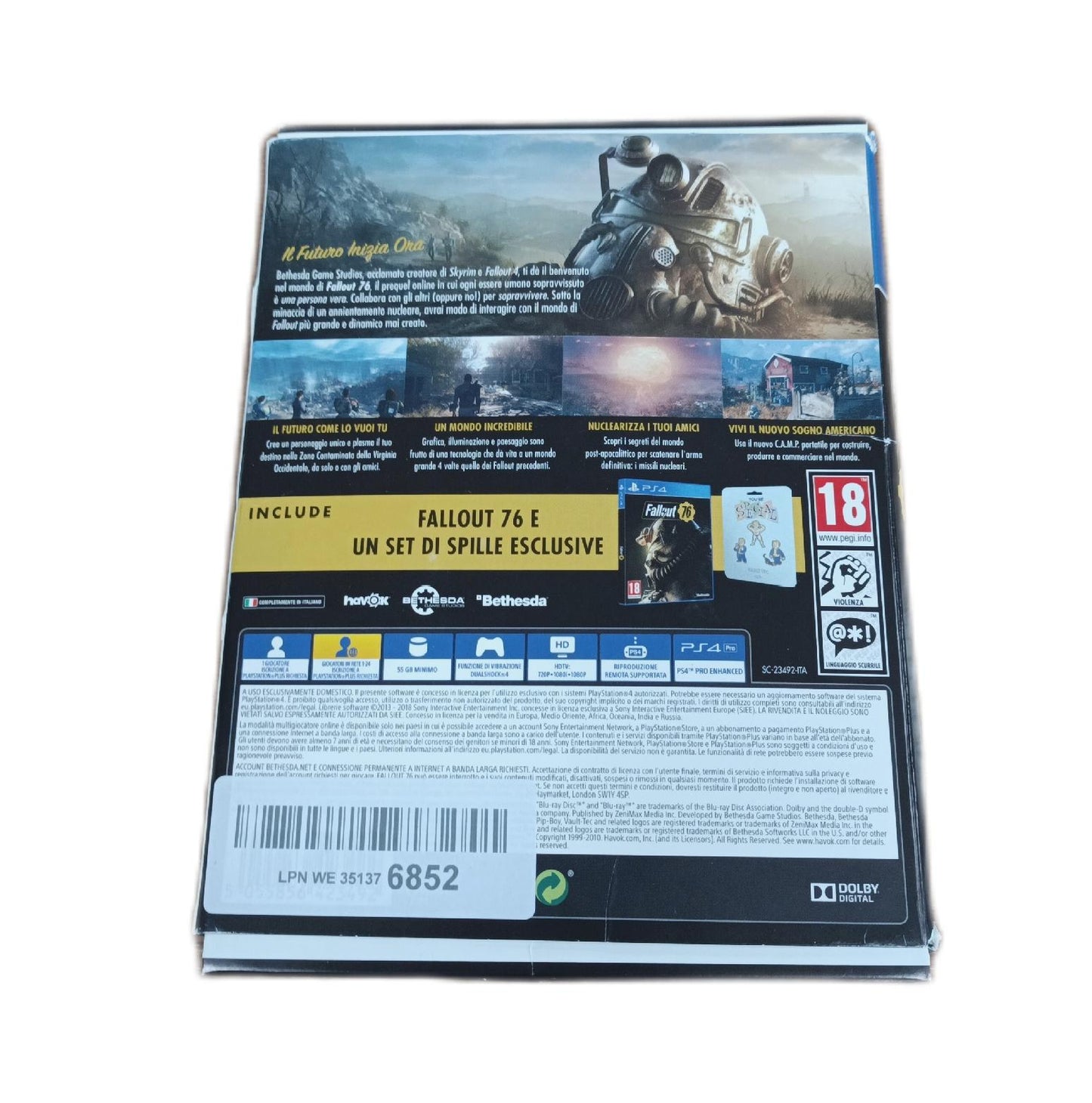 Fallout 76 S.*.*.C.*.*.L. Edition für PlayStation 4 italienische Edition