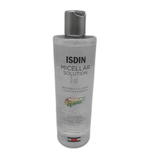 ISDIN Mizellenlösung 4 in 1 400 ml Mizellenwasser Reinigt, entfernt Make-up, klärt und
