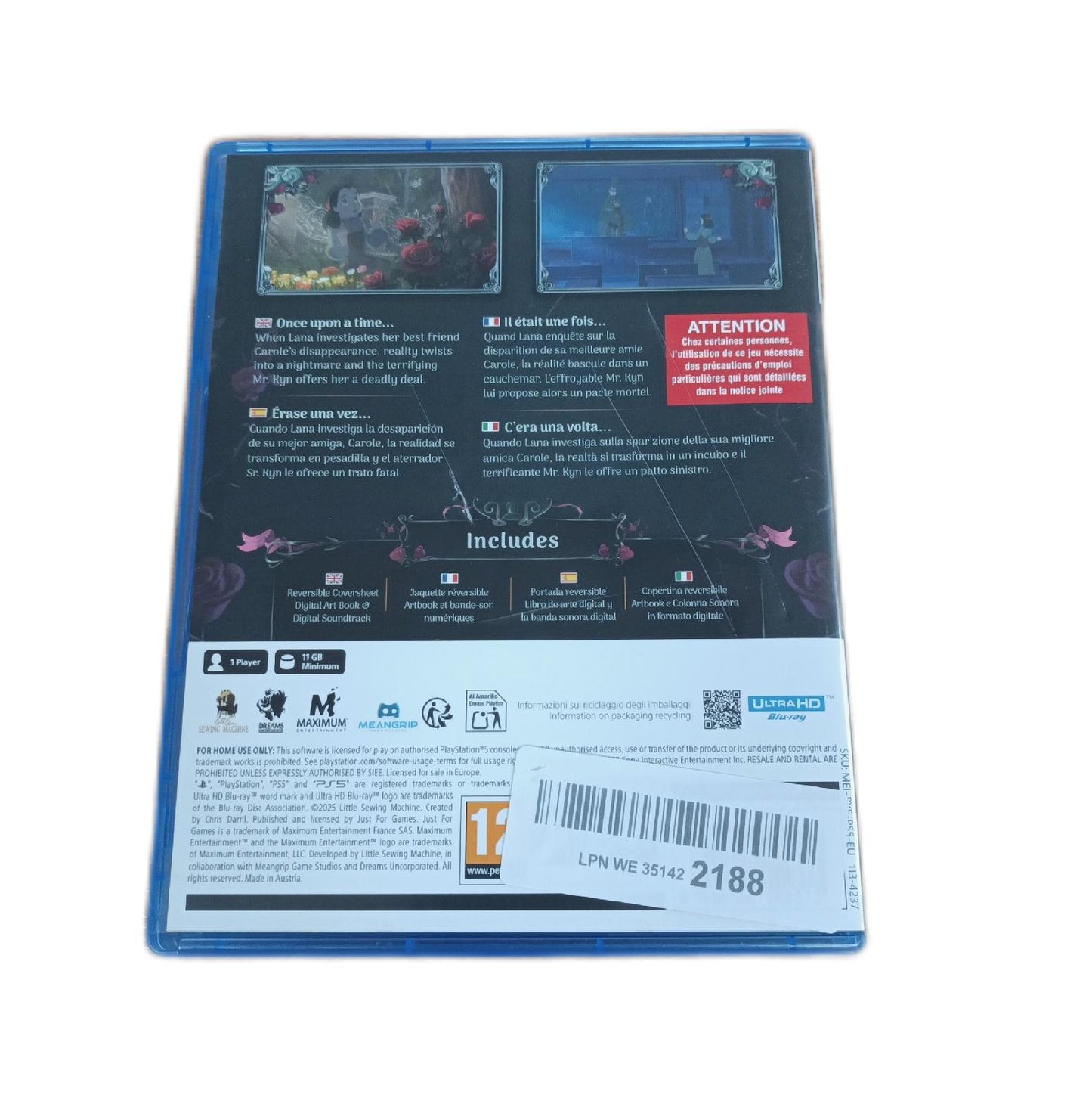 Chris Darrels Bye Sweet Carole Playstation 5 Game EU Version