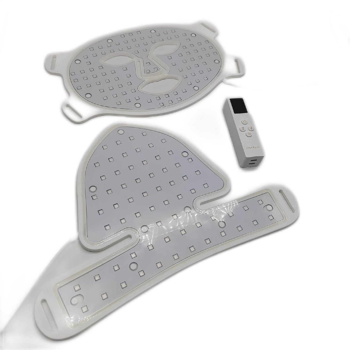 MEGELIN LED Rotlichttherapie Maske Gesicht Hals Beleuchtung 7 Farben Therapie