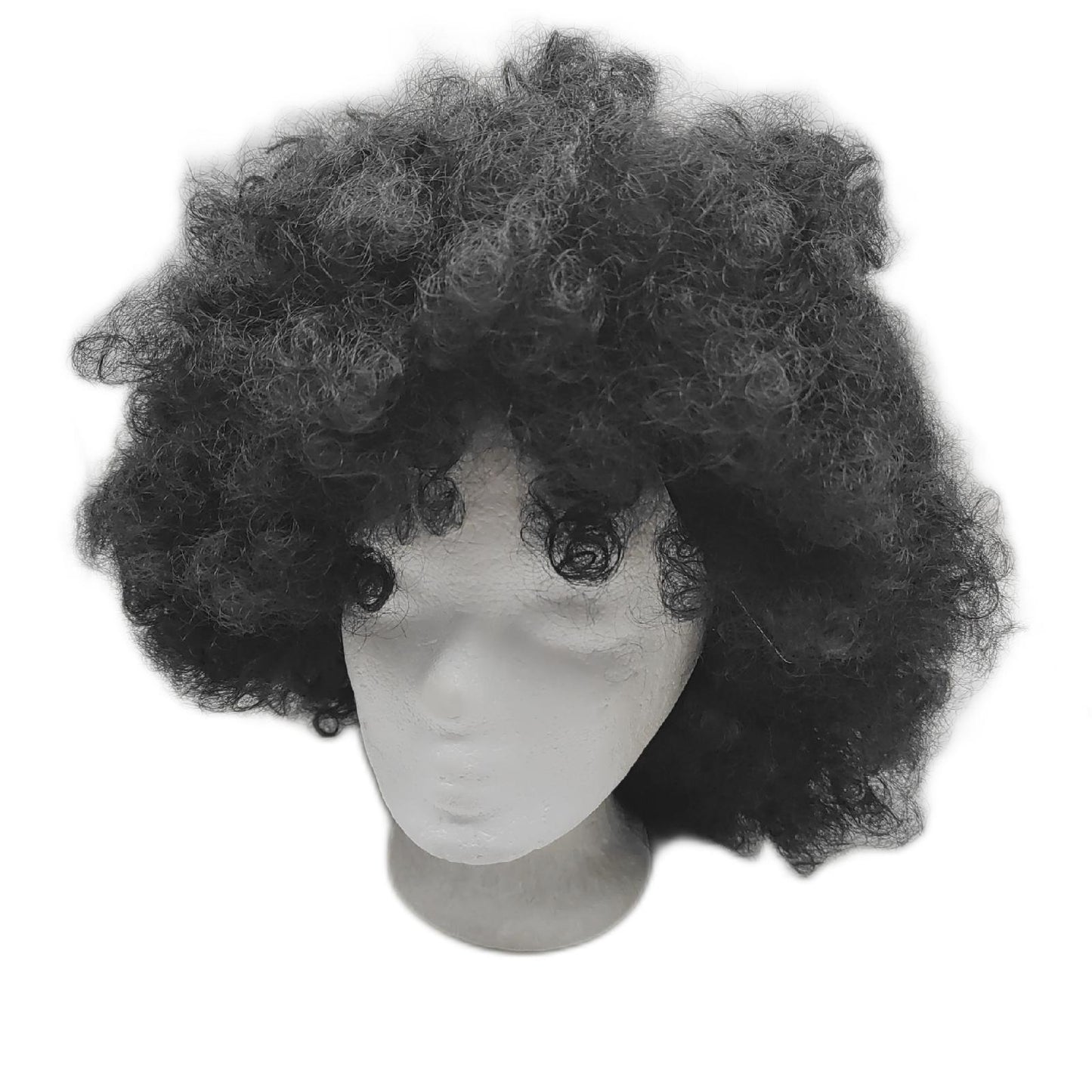 CoCrowns 70er-Jahre-Afro-Perücke schwarze Haare Locken schwarz
