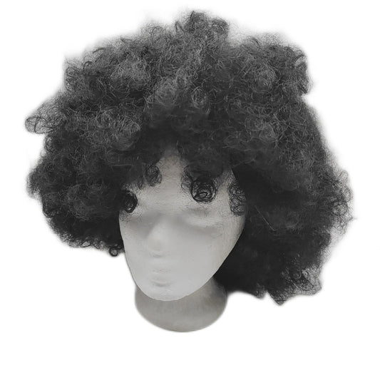 CoCrowns 70er-Jahre-Afro-Perücke schwarze Haare Locken schwarz