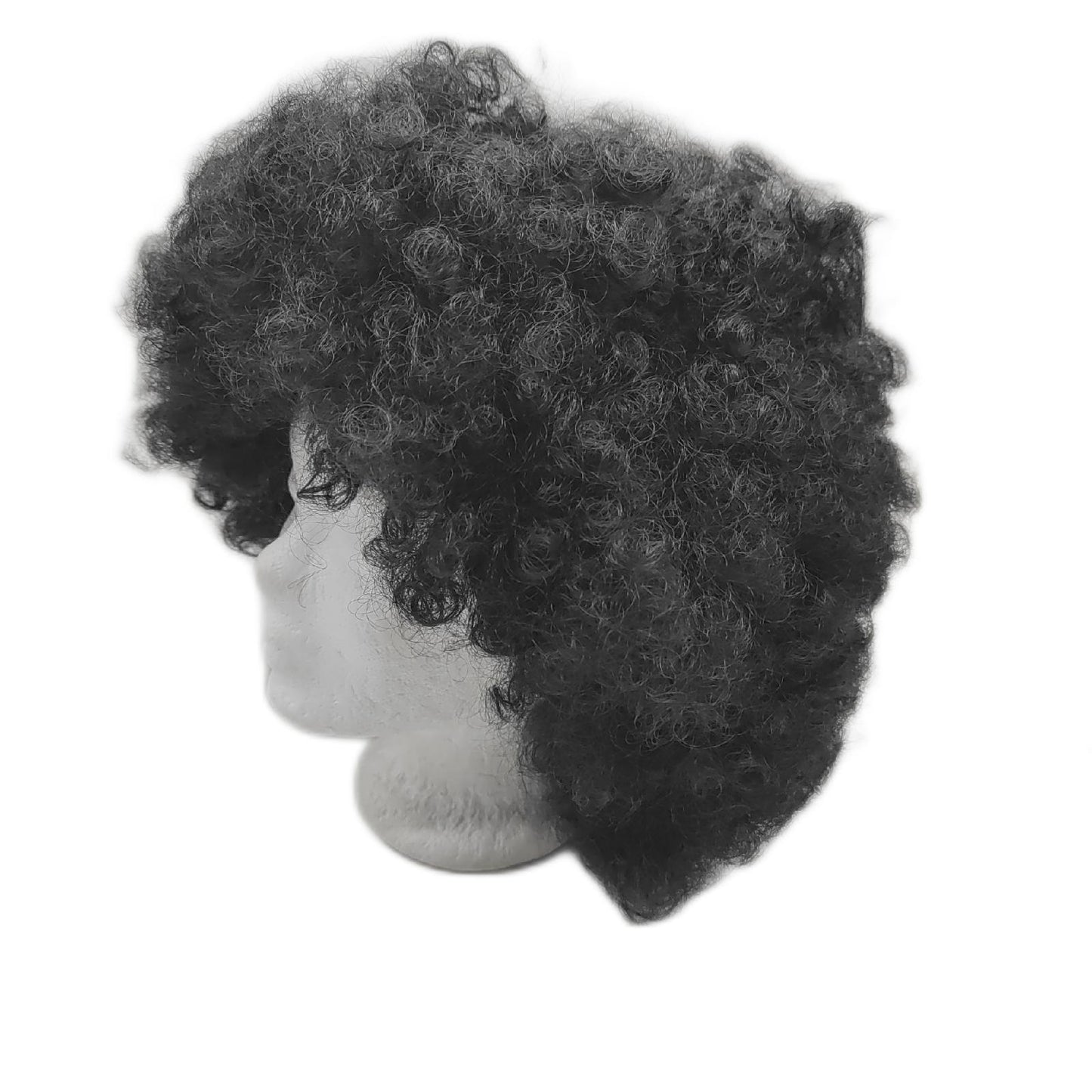 CoCrowns 70er-Jahre-Afro-Perücke schwarze Haare Locken schwarz