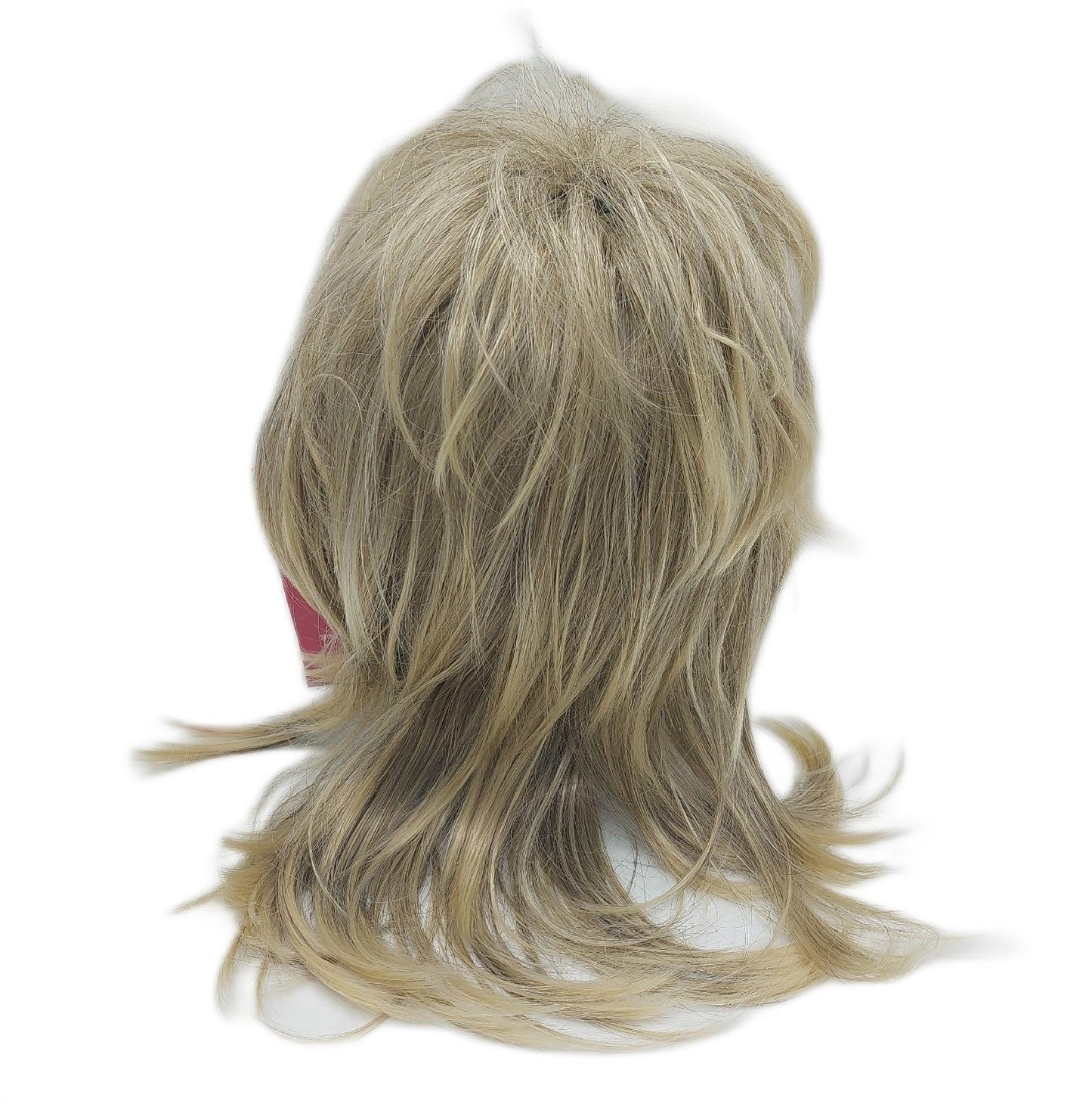 Salaibs Perücke Damen Haar Styling Blonde Vokuhila 70er Jahre Look Lockig Vintage