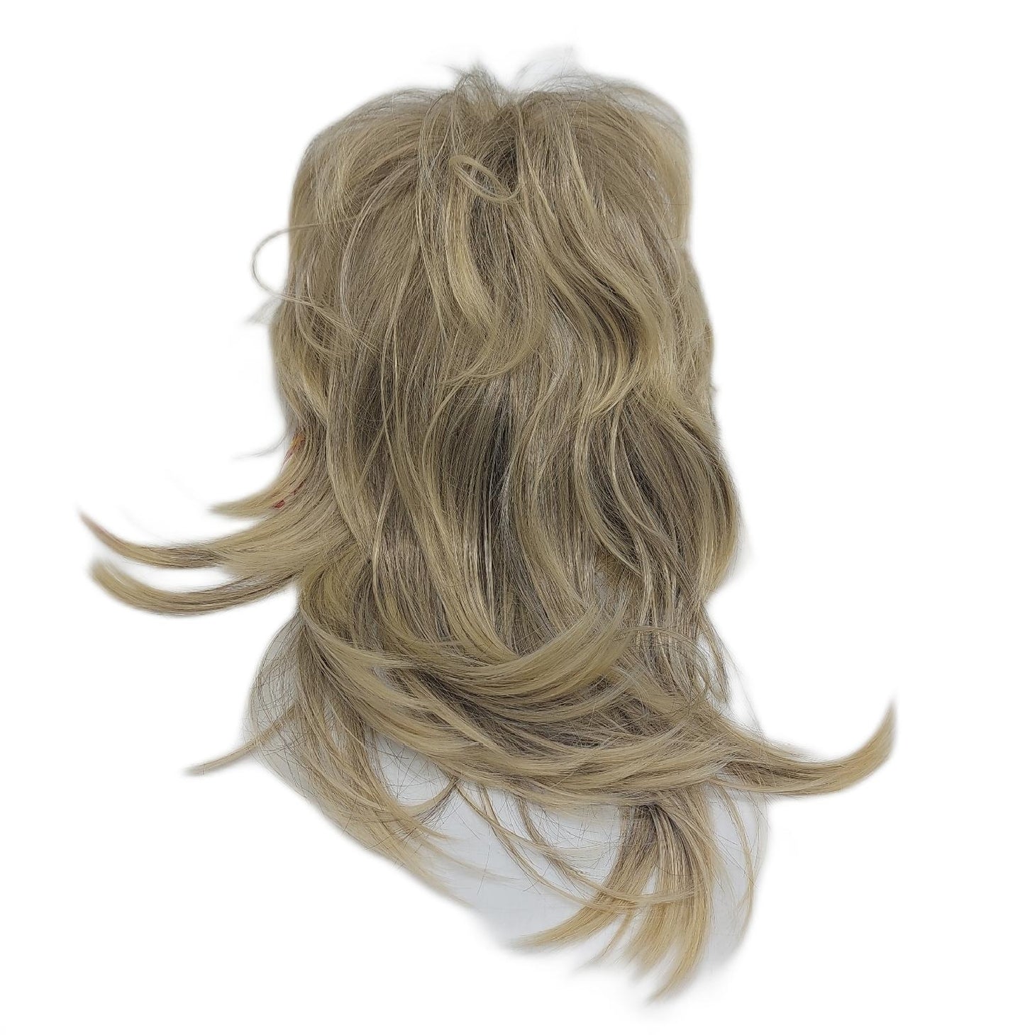 Salaibs Perücke Damen Haar Styling Blonde Vokuhila 70er Jahre Look Lockig Vintage