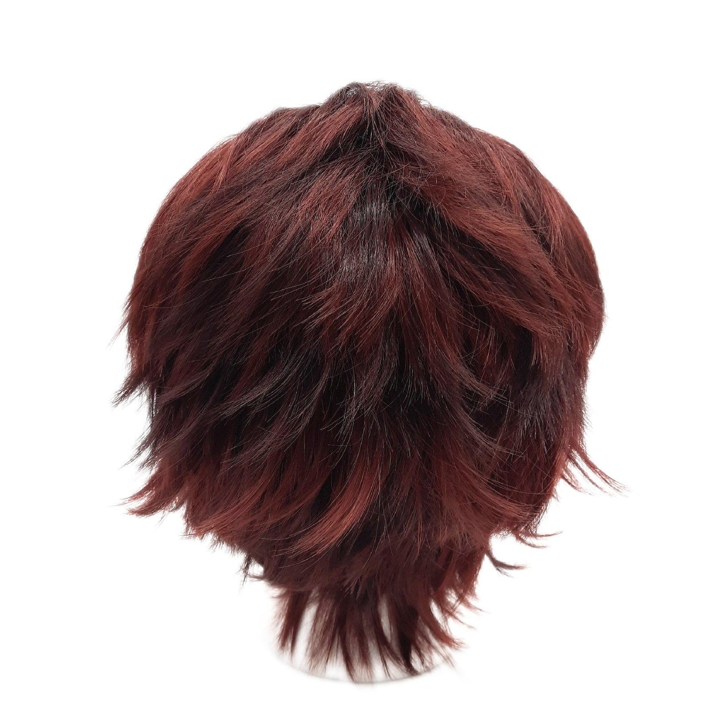 Jodiss Perücke Cosplay Anime Kamado Tanjirou Dunkelrote kurze Haare Erwachsene