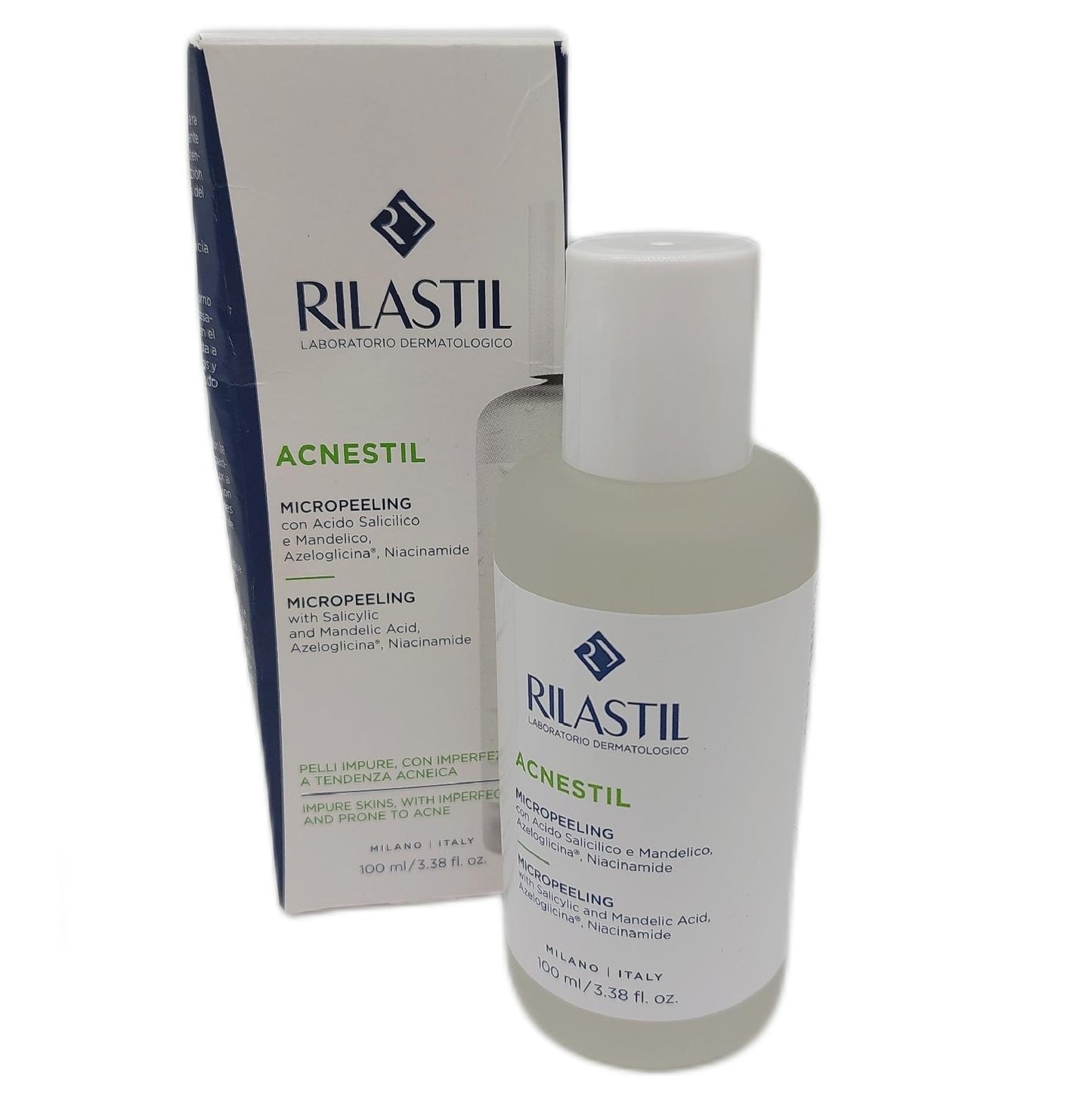 Rilastil Acnestil Micropeeling Gesichts- und Körperpeeling für Haut mit