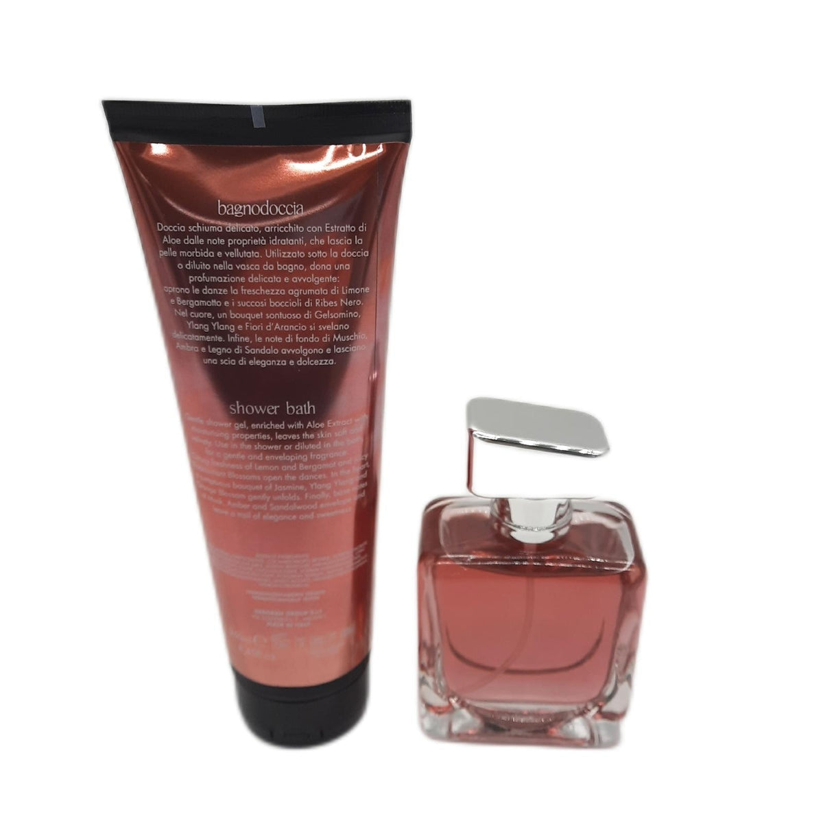 Deborah Milano - Independent Duschset mit Duft und Duschbad, Geschenkbox für Damen, frischer und zitriger Duft mit blumigem Herz und süßem Boden, Eau de Toilette 100 ml und Duschschaum 250 ml