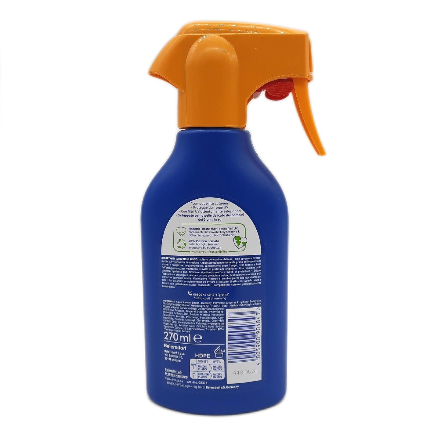 NIVEA SUN Kids Maxi Spray Protect Care LSF 30 270 ml Sonnenschutzmittel für Kinder ab 3 Jahren