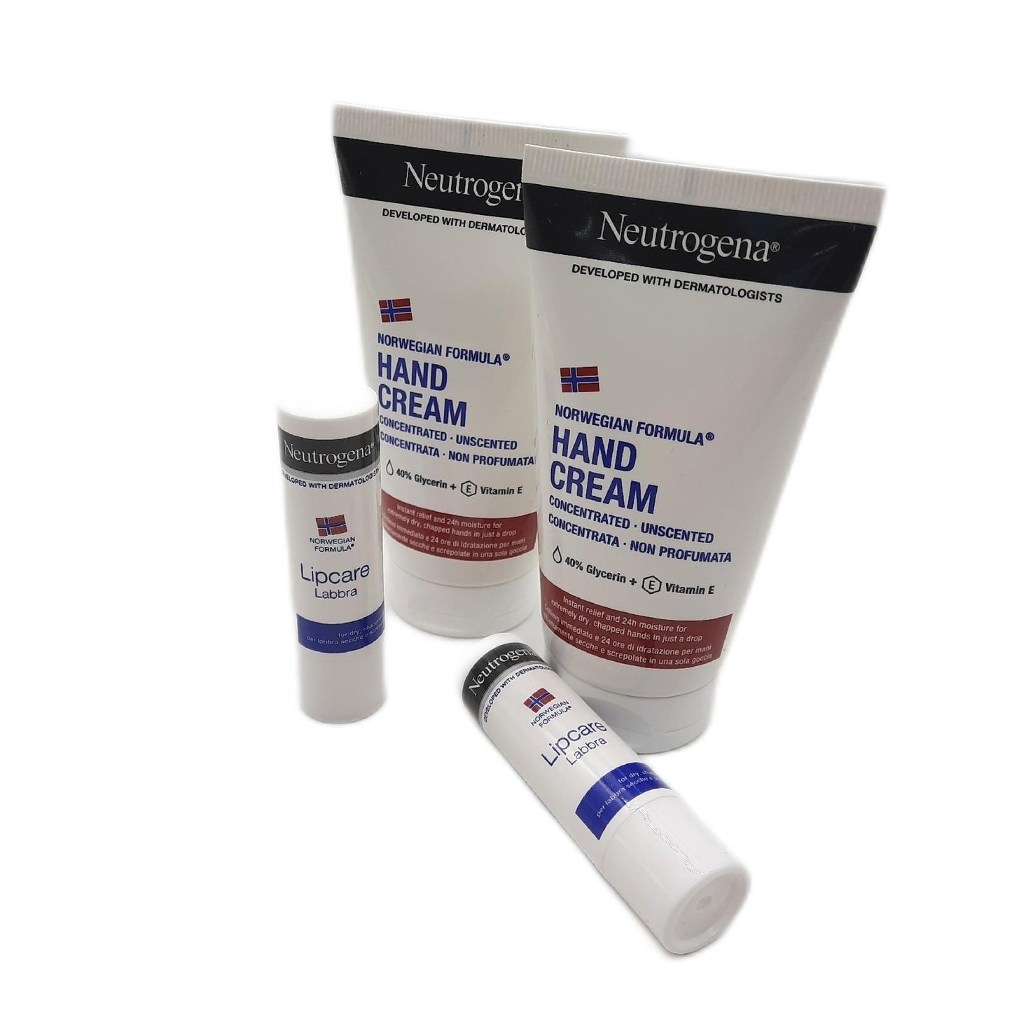 Nivea Hautpflege Set Handpflege Lippenpflege Norwegian Formula Pflege intensiv effektiv reichhaltig