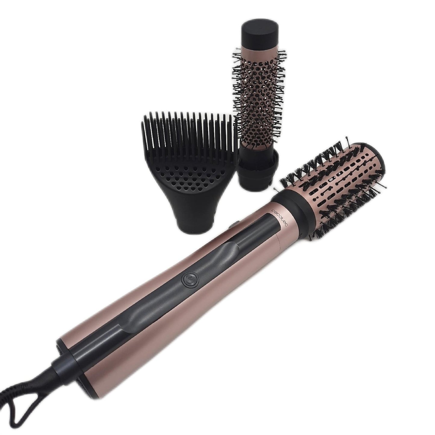 Cecotec Airbrush mit Ionenfunktion, 3 CeramicCare 3in1-Aufsätzen