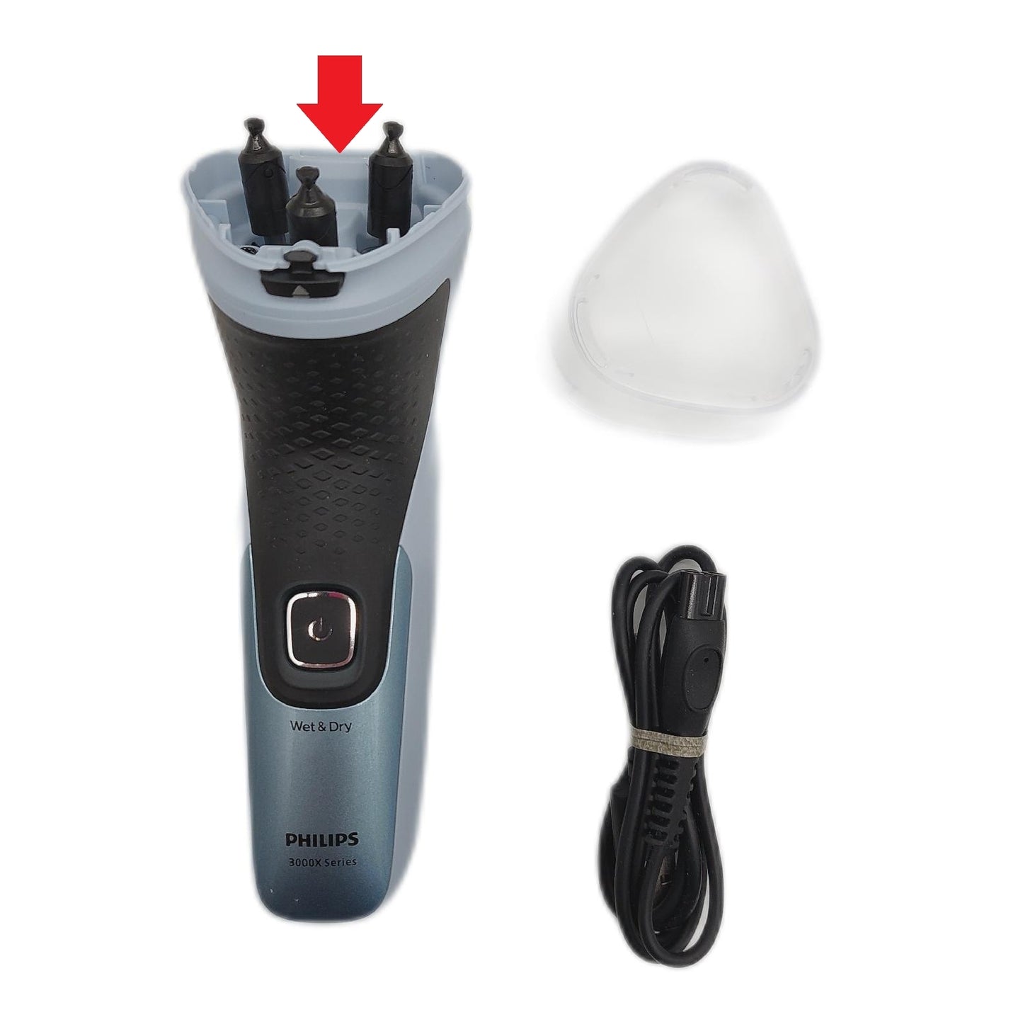 Philips Serie 3000X Elektrischer Nass Trockenrasierer Männer ohne Klinge