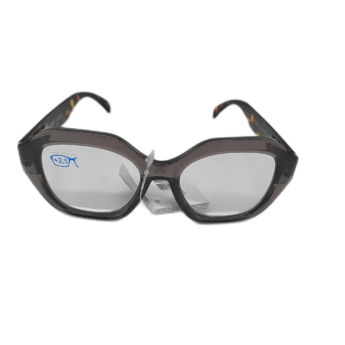 Body Eight Lesebrille Damenbrillen Vogue Grau Schildpatt 250 Dioptrien Stil