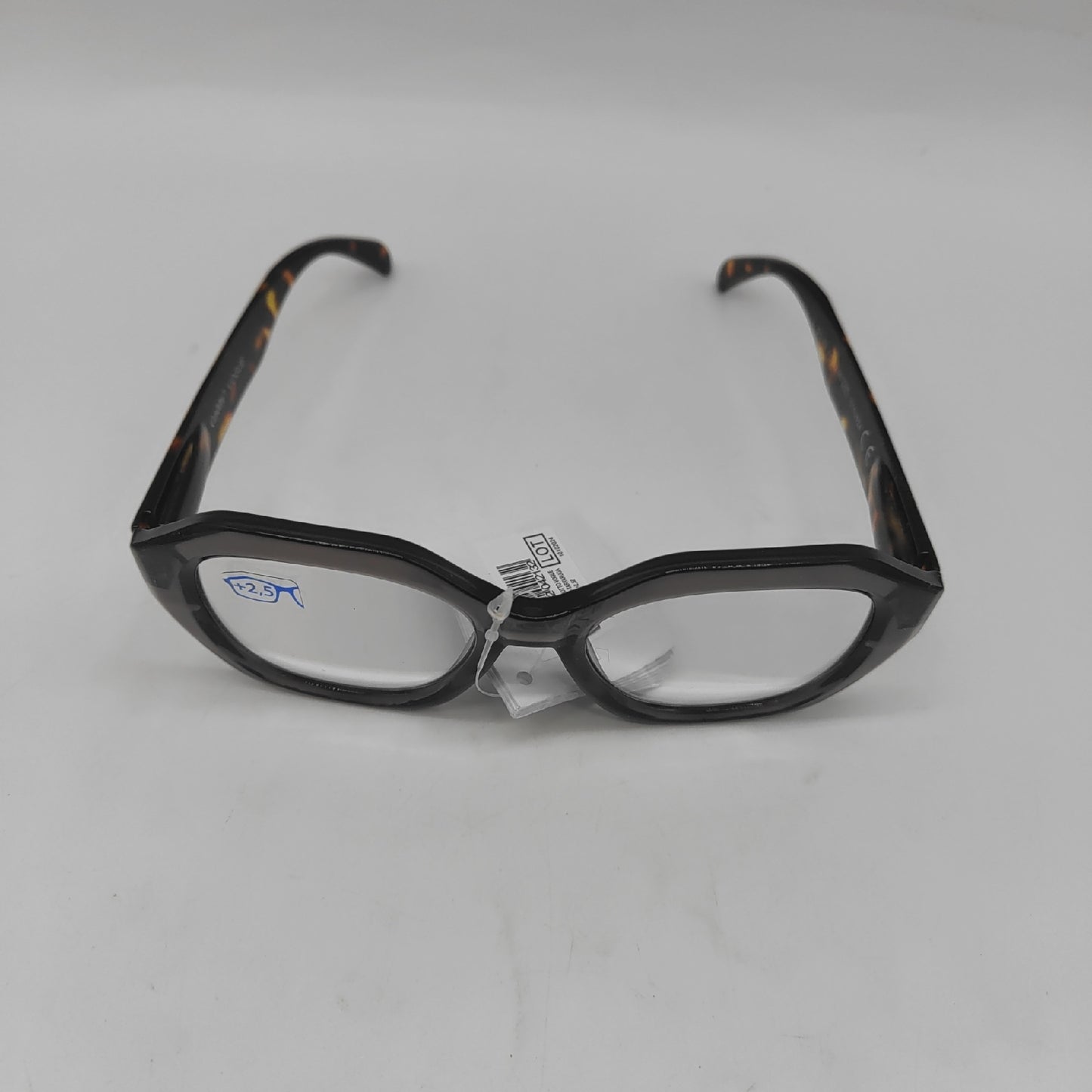 Body Eight Lesebrille Damenbrillen Vogue Grau Schildpatt 250 Dioptrien Stil