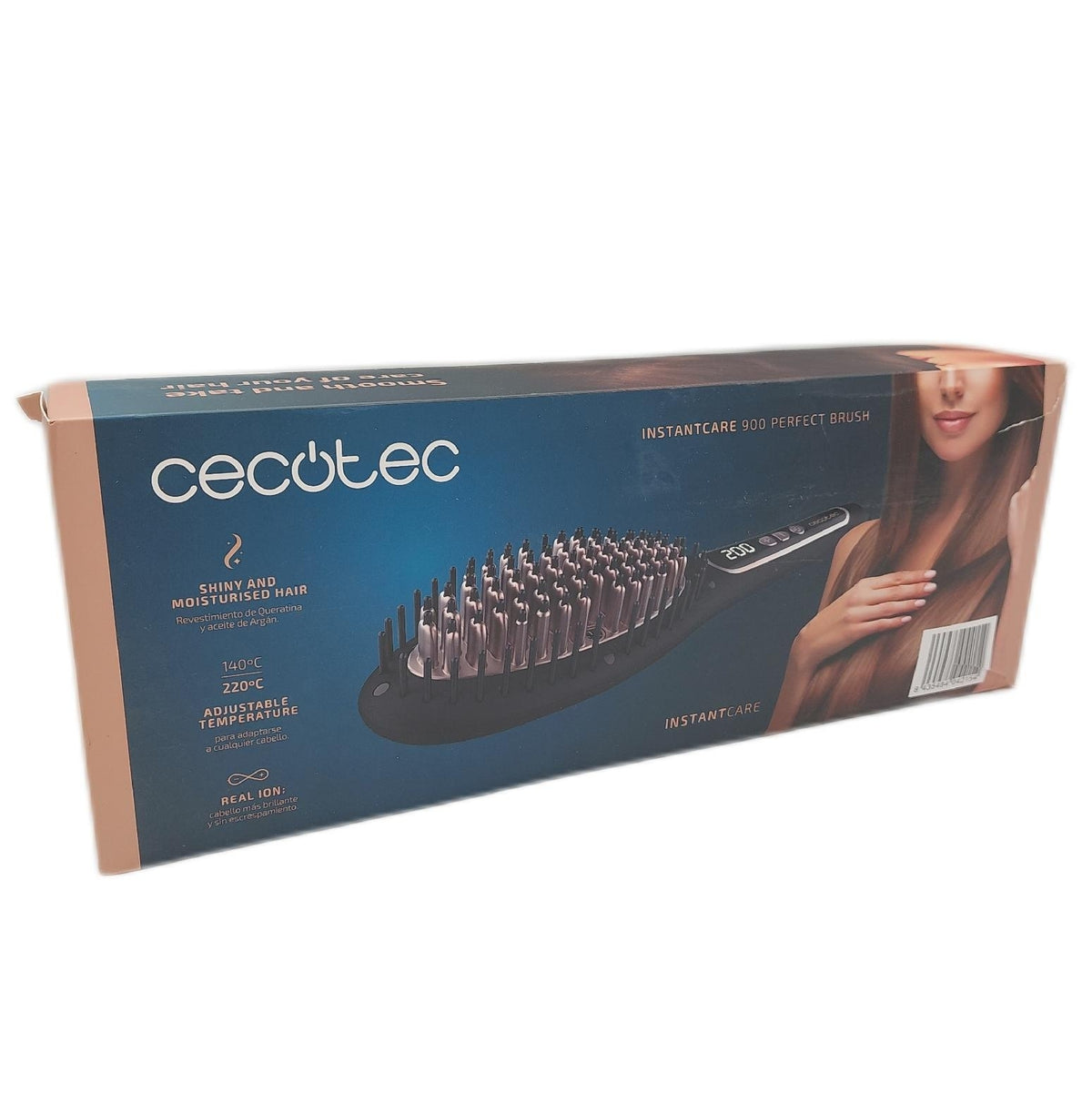 Cecotec Glättbürste Haarpflege Bamba InstantCare 900 Perfect Brush Effiz