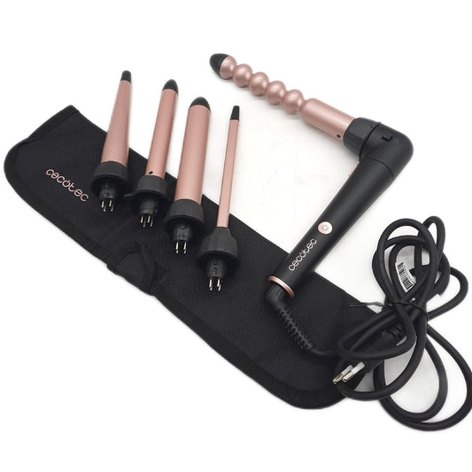 "Cecotec Lockenstab Multikopf SurfCare MultiWaves, 5 Köpfe, Keramikbeschichtung, einstellbare Temperatur, 140 bis 200º, Hitzeschutzhandschuh, Etui, 2 Clips, spezieller 90º Kopf"