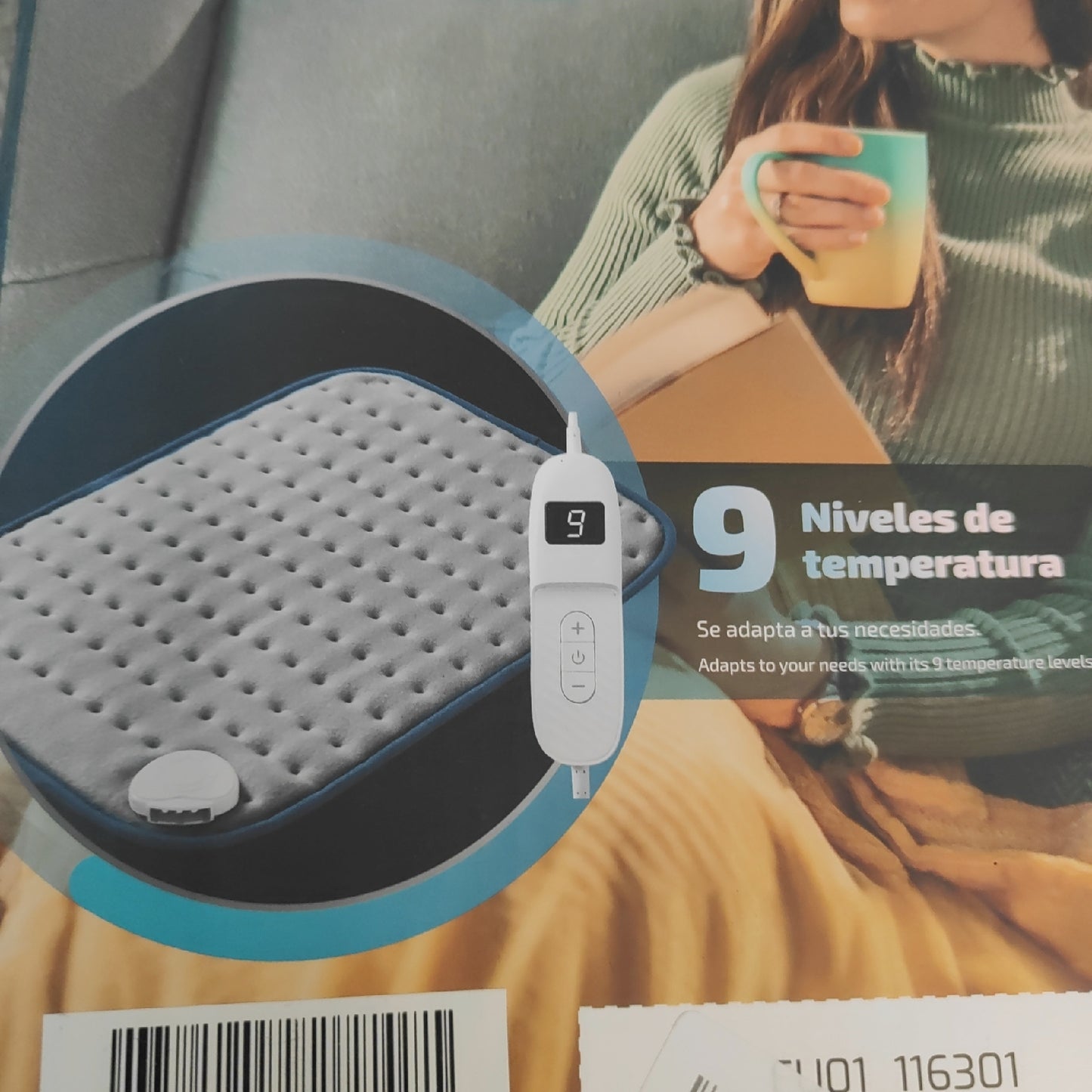 Cecotec Almohadilla ElÃ©ctrica 35x40cm HeatConfort 4000 ThermalPad. 100W Massage