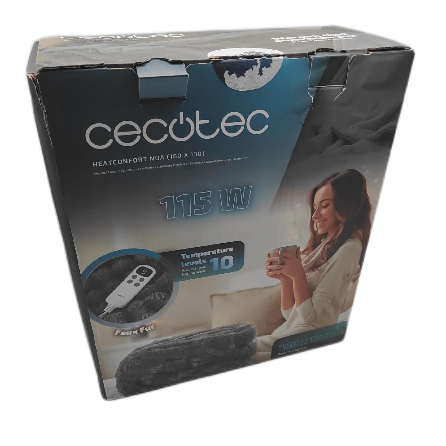 Cecotec Elektrische Heizdecke 180x130cm HeatConfort Noa 115W 10 Level