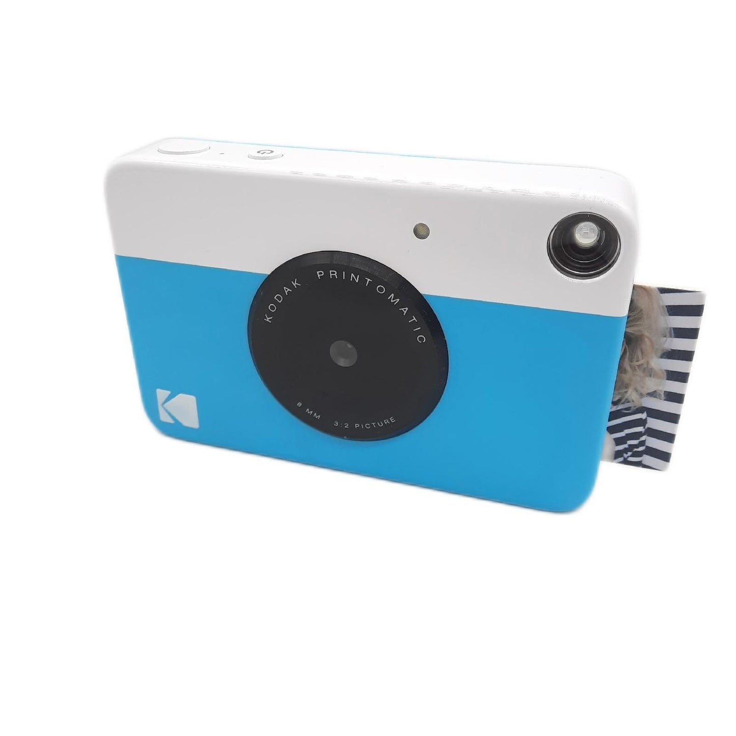 KODAK Printomatic Sofortbildkamera Blau Gesch kpackung m  Papier - Unvollständig