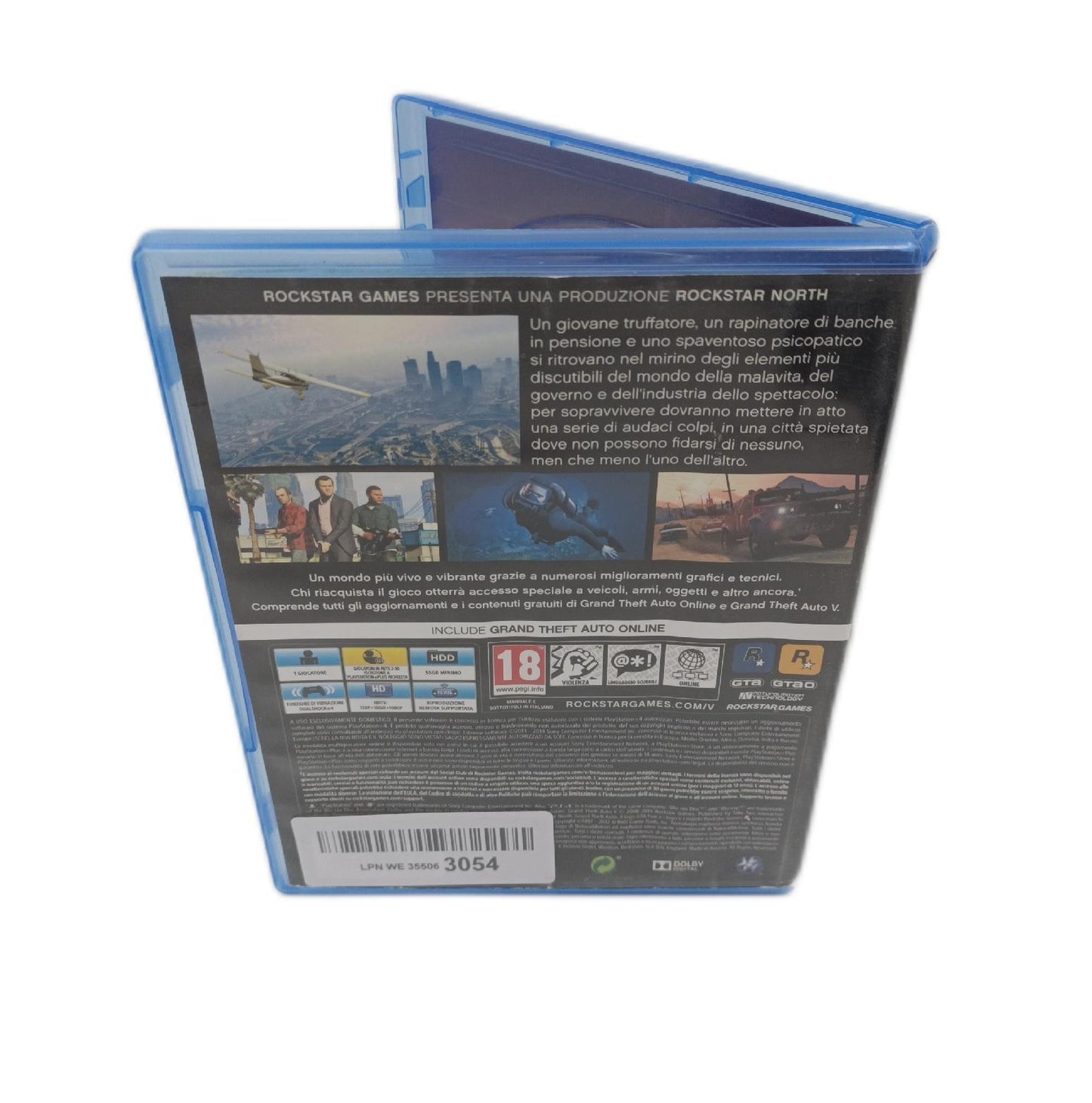 Playstation Grand Theft Auto V Spiel Action Abenteuer Standard Edition für PS4 spannend unterhaltsam