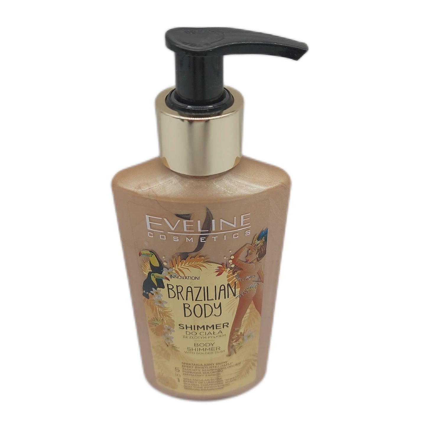 Eveline Cosmetics Körperöl Körperpflege Brazilian Body Golden Shimmer pflegend strahlend weichpflege