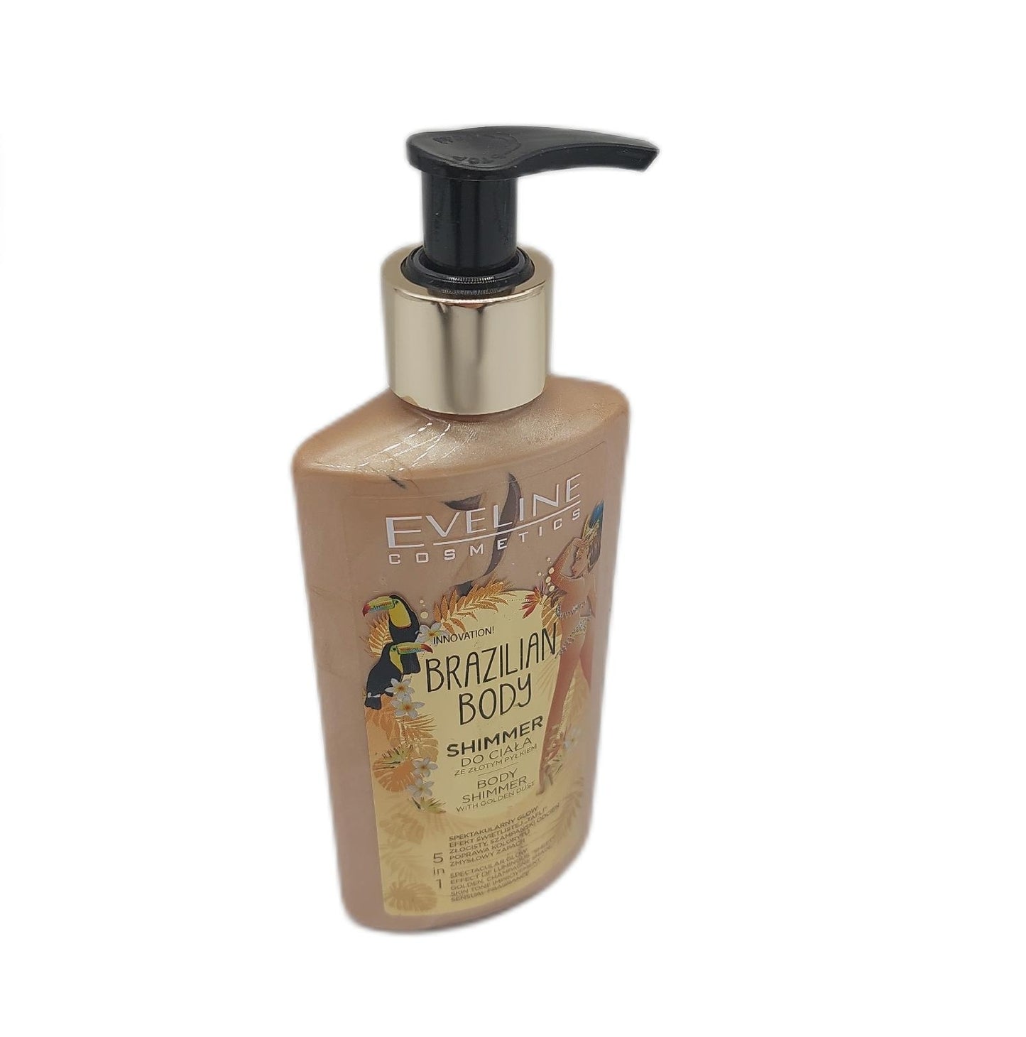 Eveline Cosmetics Körperöl Körperpflege Brazilian Body Golden Shimmer pflegend strahlend weichpflege