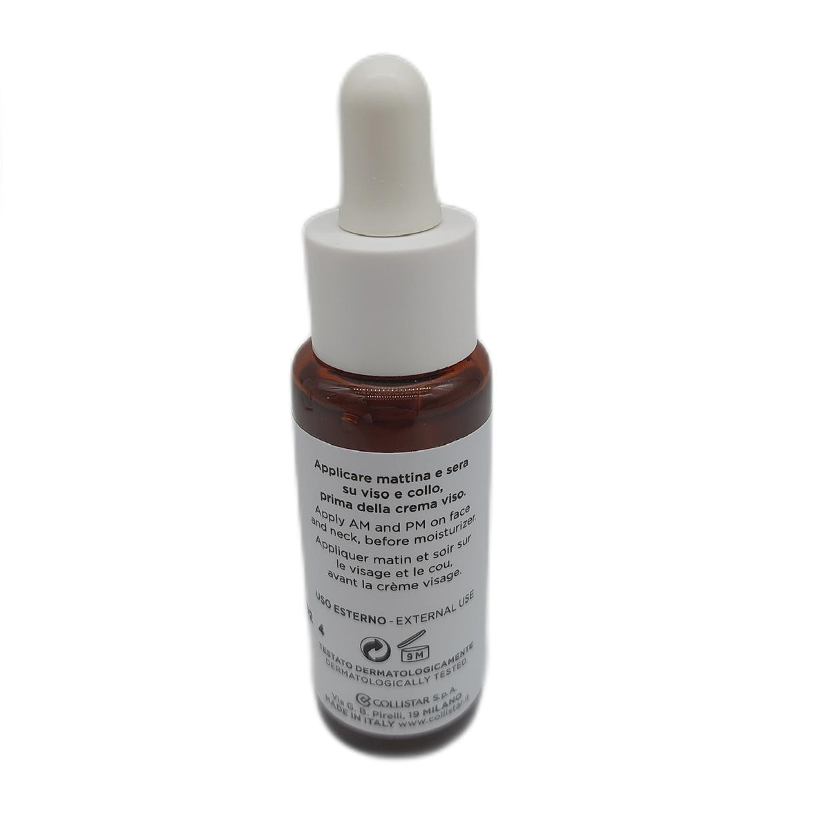 Collistar Attivi Puri Vitamin C-Serum+Alpha Arbutin, Gesichtstropfen für eine Anti-Aging-Feuchtigkeitswirkung, auch für empfindliche Haut, frei von Silikonen, Alkohol und Farbstoffen, 30 ml