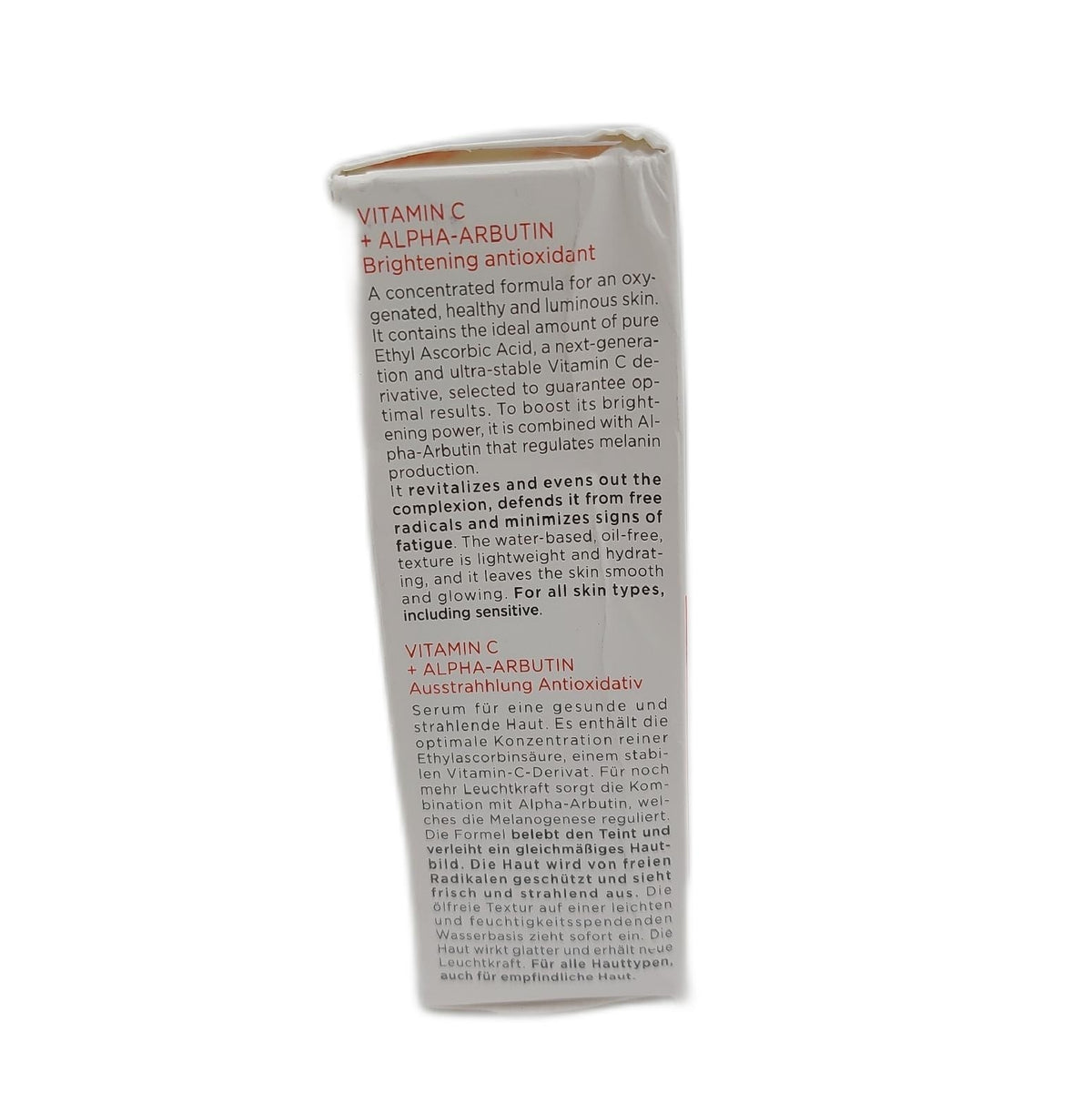 Collistar Attivi Puri Vitamin C-Serum+Alpha Arbutin, Gesichtstropfen für eine Anti-Aging-Feuchtigkeitswirkung, auch für empfindliche Haut, frei von Silikonen, Alkohol und Farbstoffen, 30 ml