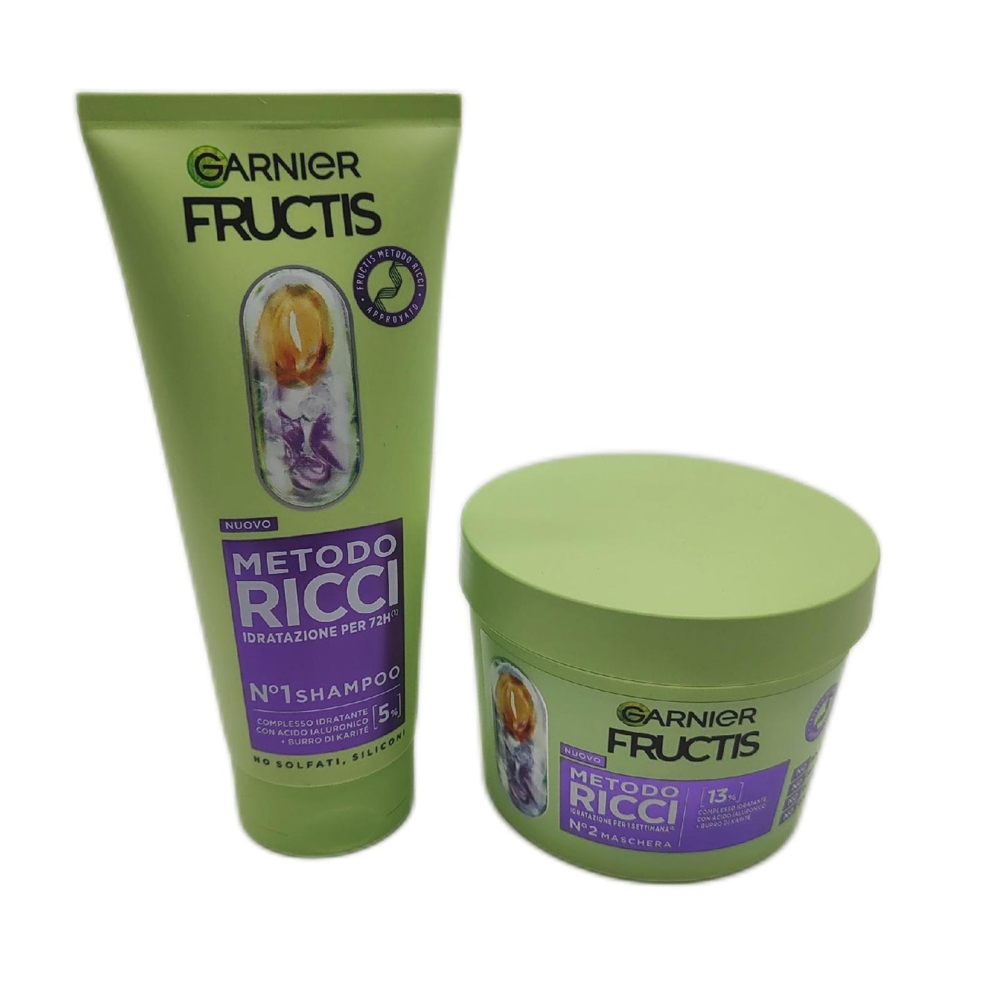 Garnier Shampoo Set Haarpflege Fructis Feuchtigkeit Lockenpflege alle Lockentypen