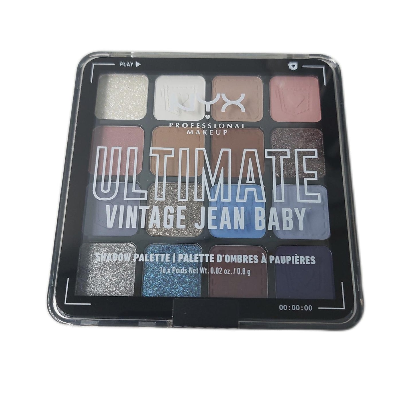 NYX Professional Makeup Lidschattenpalette Make Up Kosmetik 16 Farbtöne Intensiv
