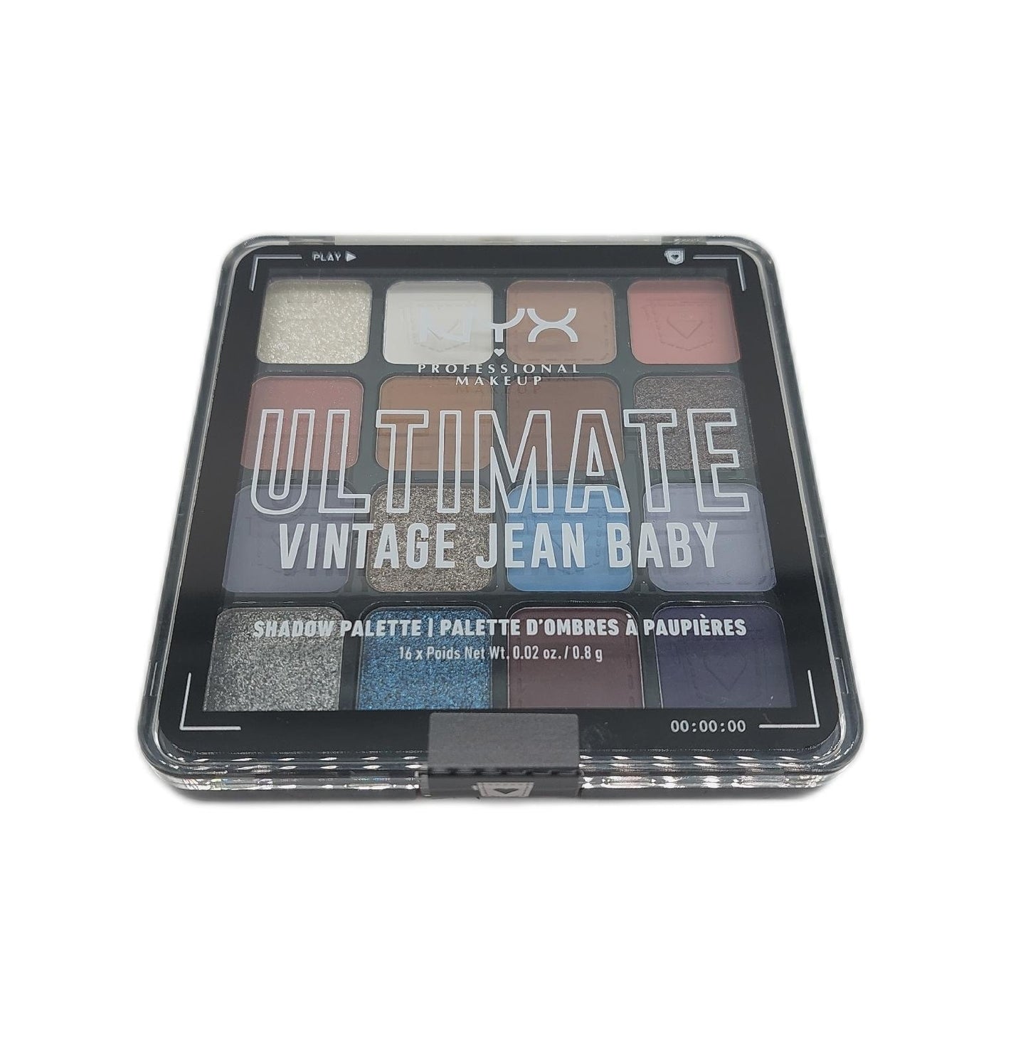 NYX Professional Makeup Lidschattenpalette Make Up Kosmetik 16 Farbtöne Intensiv