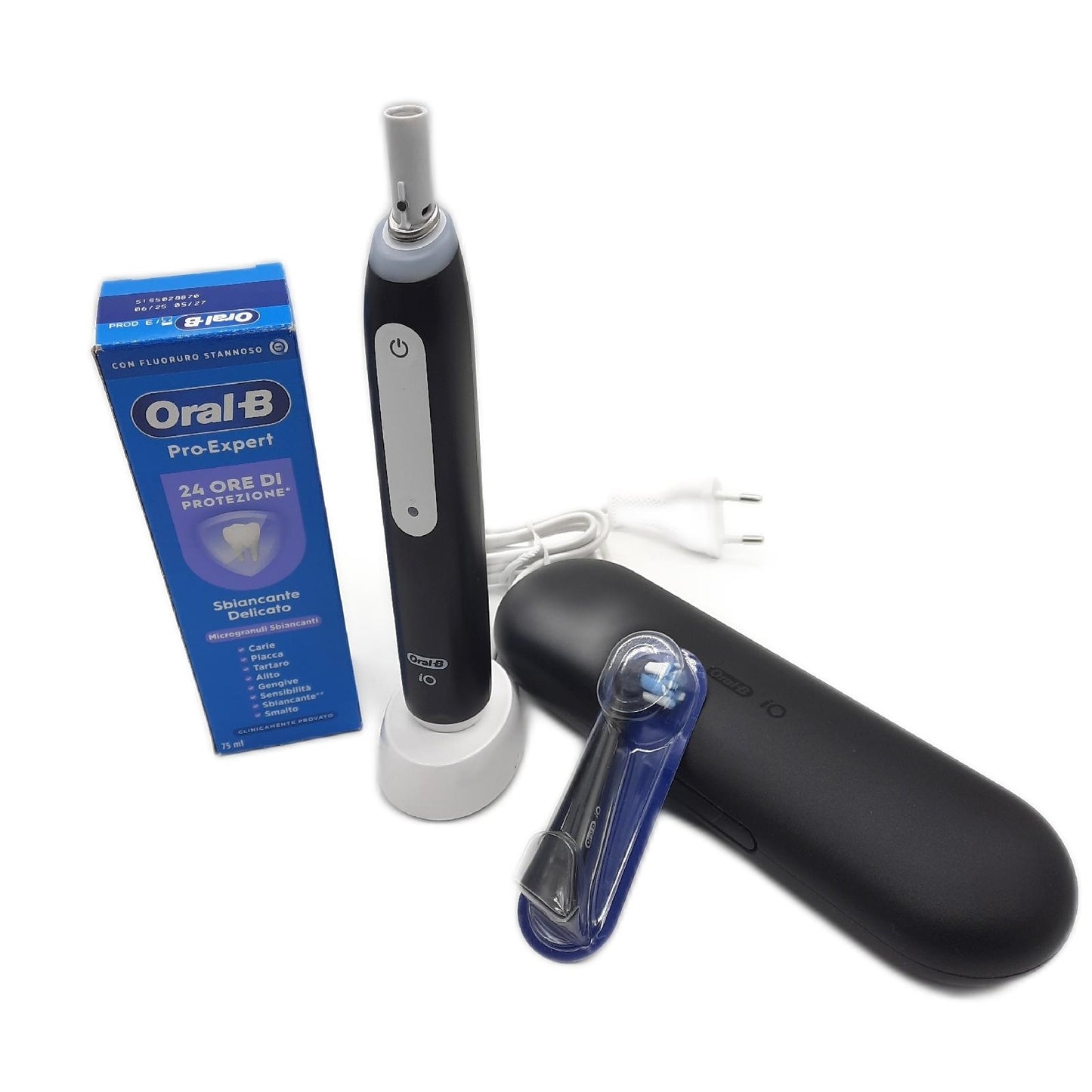 Oral-B Wiederaufladbare elektrische Zahnbürste iO 3 Schwarz 1 Elektrische Zahnbü