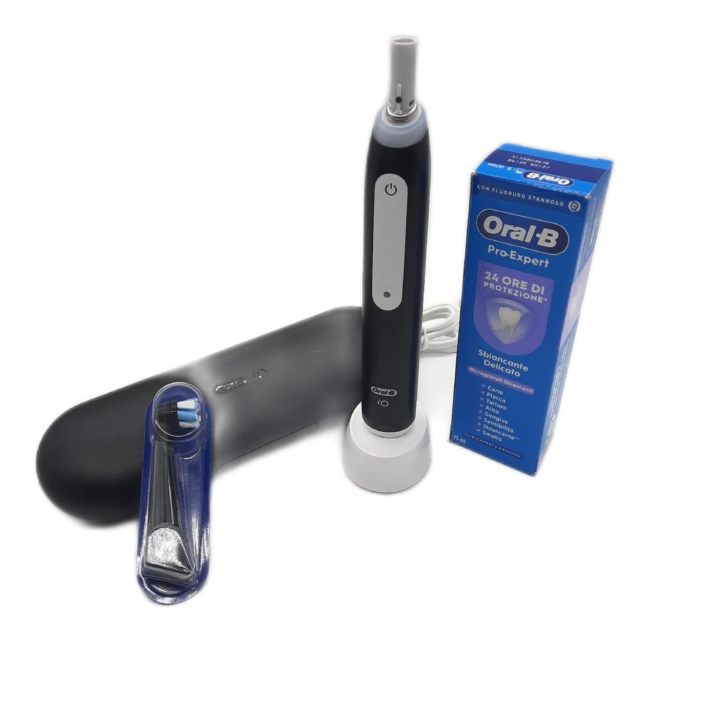 Oral-B Wiederaufladbare elektrische Zahnbürste iO 3 Schwarz 1 Elektrische Zahnbü