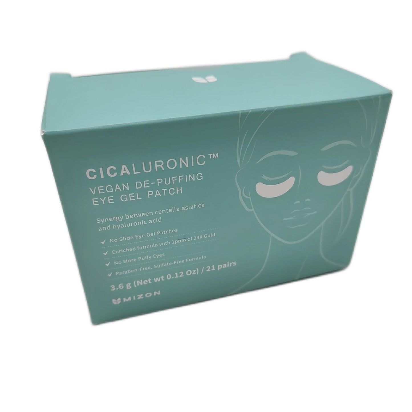 MIZON Vegane Gel-Augenpads mit Cicaluronic-Säure, 21 Paar, entzündungshemmend