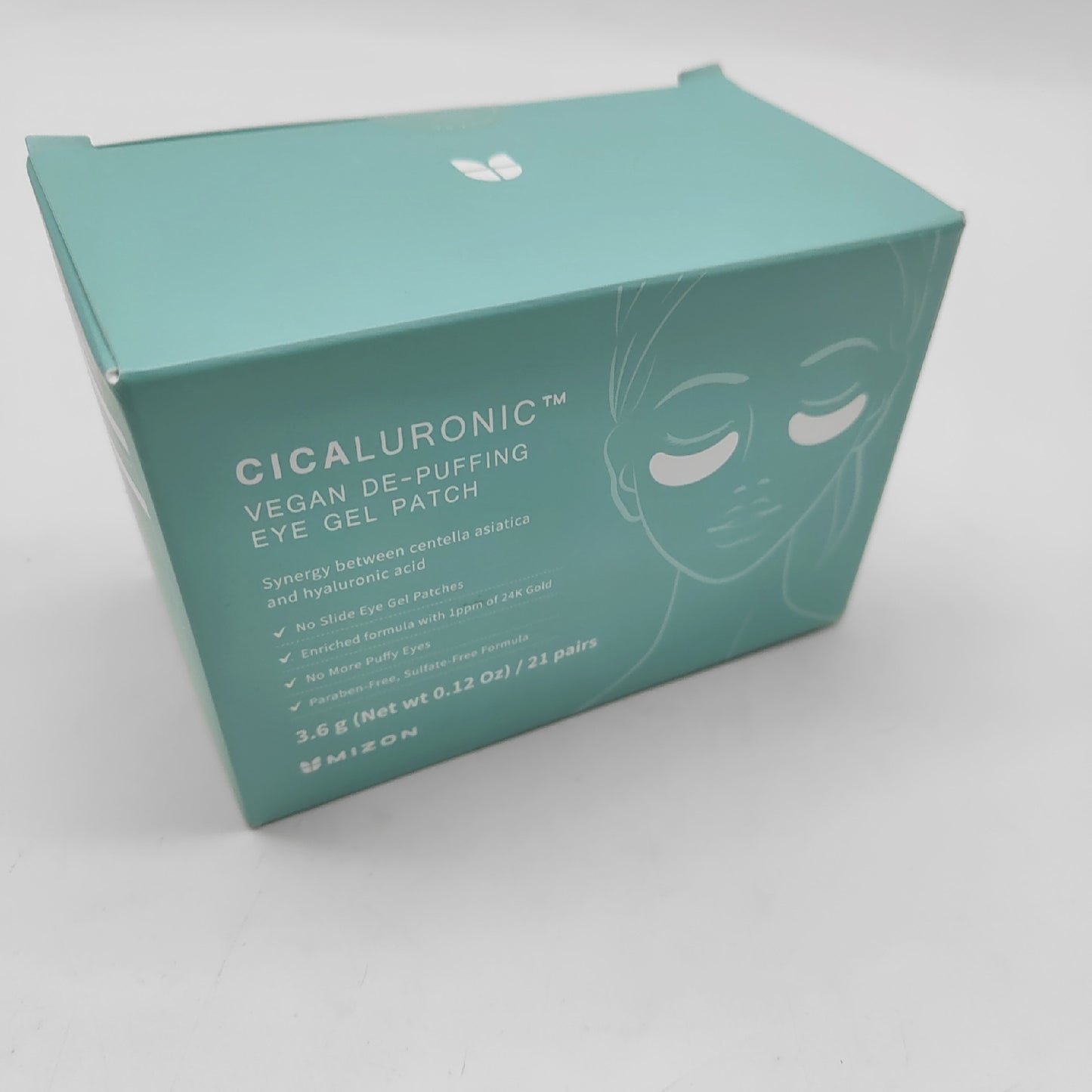 MIZON Vegane Gel-Augenpads mit Cicaluronic-Säure, 21 Paar, entzündungshemmend