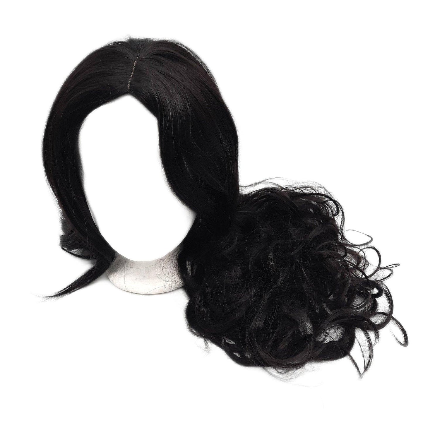 LUFFLOK Damen lange, glatte, schulterlange Perücke mit natürlichem Haar
