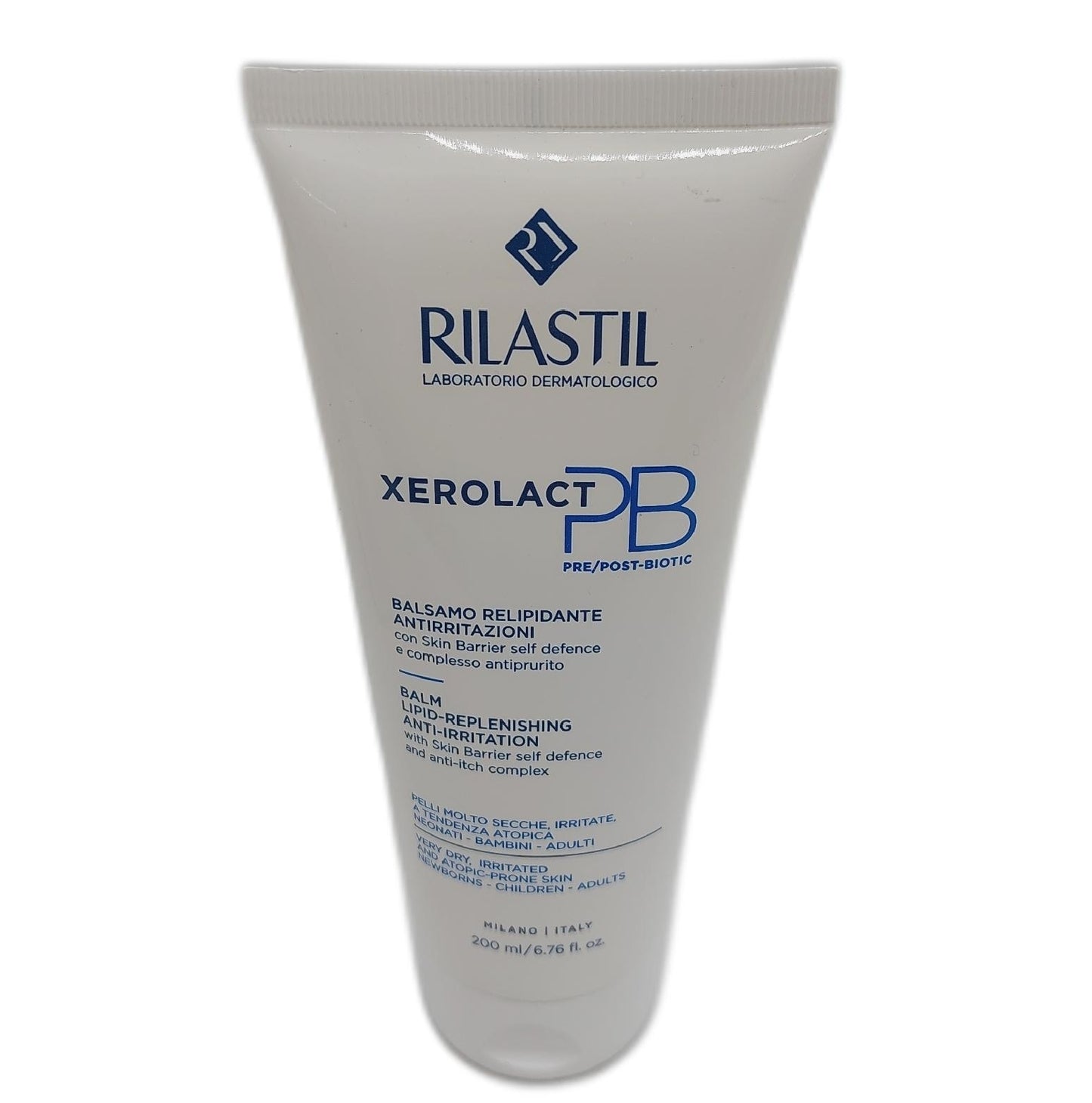 Rilastil Xerolact PB Balsam für Gesicht und Körper, regenerierend und reizlindernd.