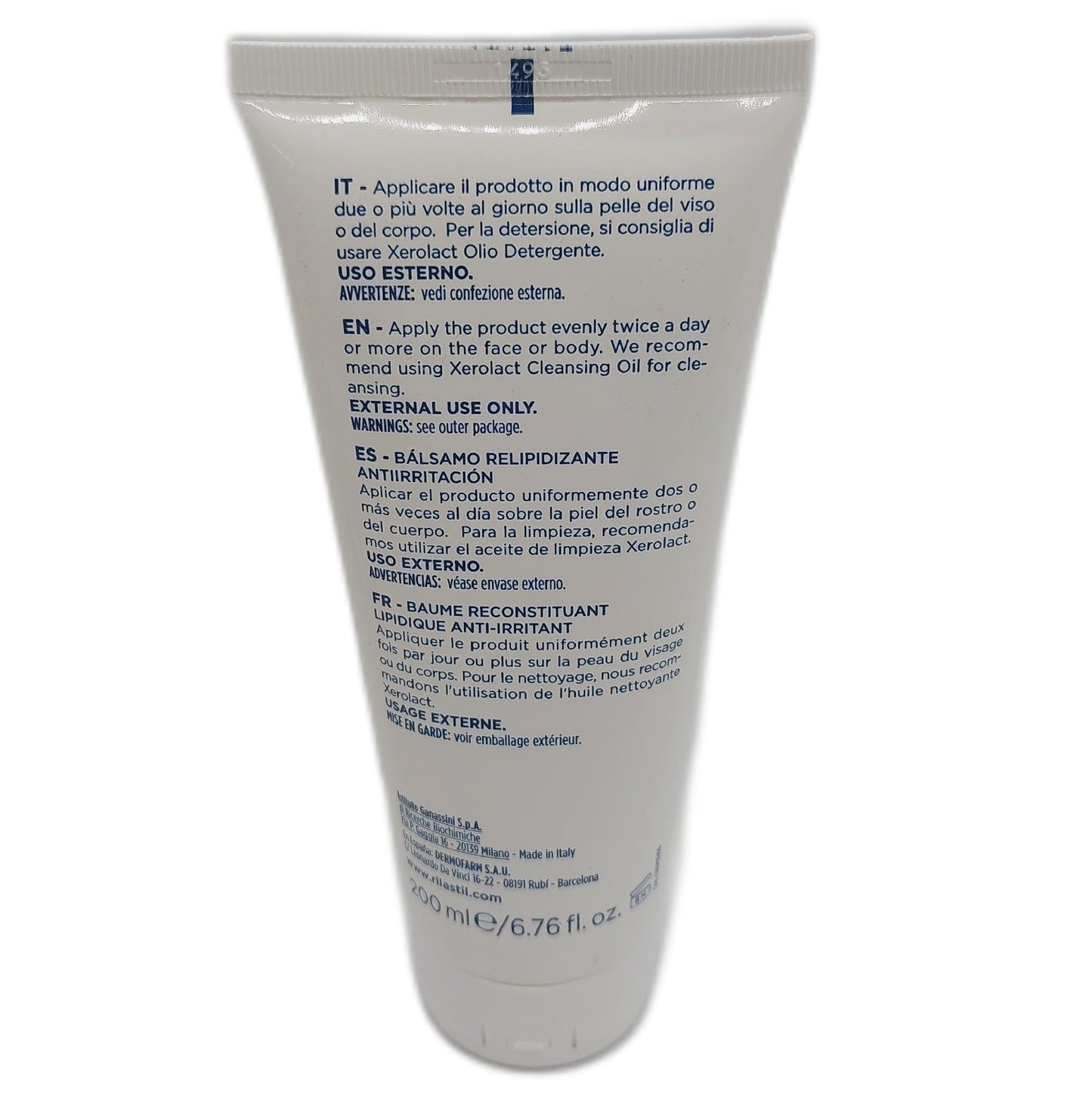 Rilastil Xerolact PB Balsam für Gesicht und Körper, regenerierend und reizlindernd.