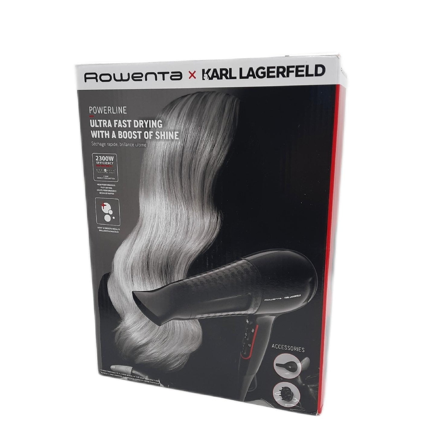 Rowenta x Karl Lagerfeld CV591L Powerline Haartrockner 2100W Ionen Booster Styling
