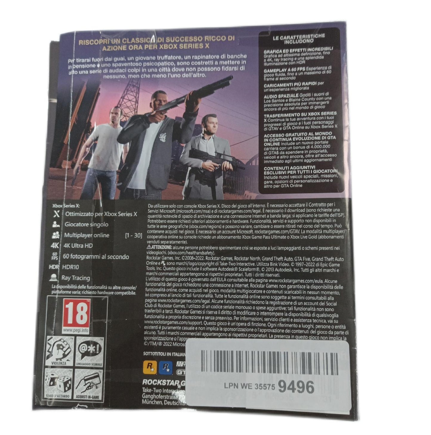Rockstar Studios Grand Theft Auto V Xbox Series X Spiele
USK 18 - Unvollständig