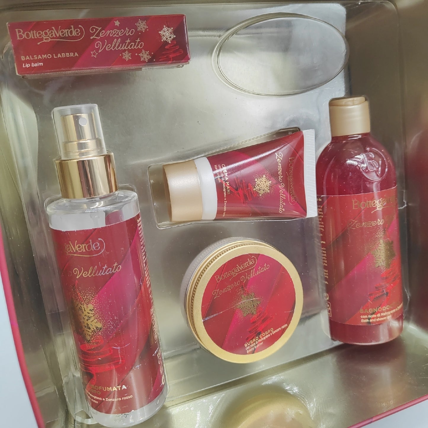 Bottega Verde Box Ingwer Samtiges Duschgel Körperbutter Handcreme-Stick
