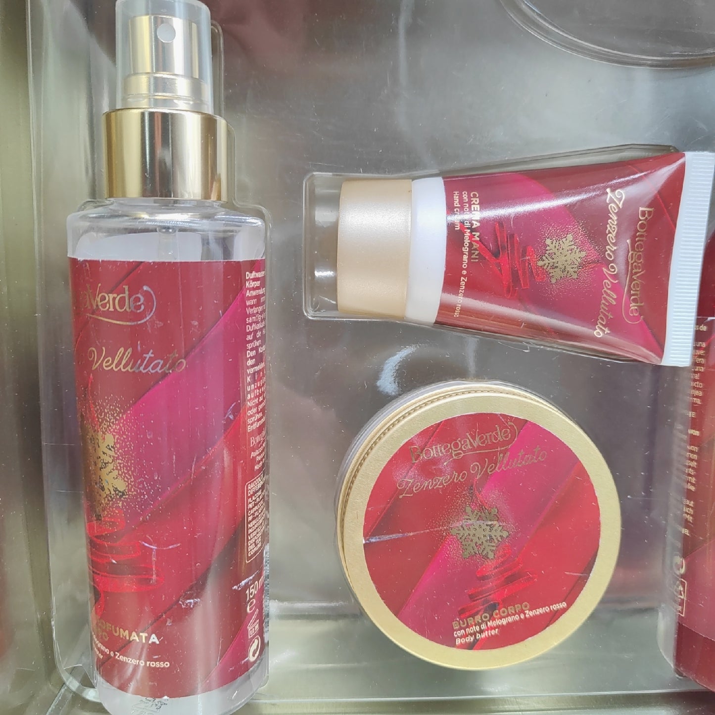 Bottega Verde Box Ingwer Samtiges Duschgel Körperbutter Handcreme-Stick