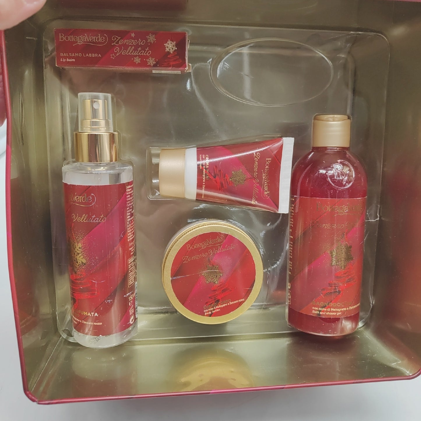 Bottega Verde Box Ingwer Samtiges Duschgel Körperbutter Handcreme-Stick