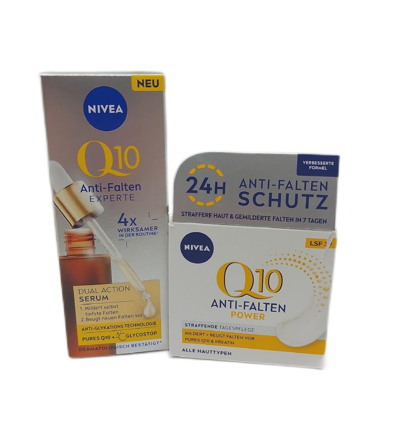 NIVEA Gesichtspflegeset Hautpflege Anti Falten Q10 Tagescreme Geschenk Pflege