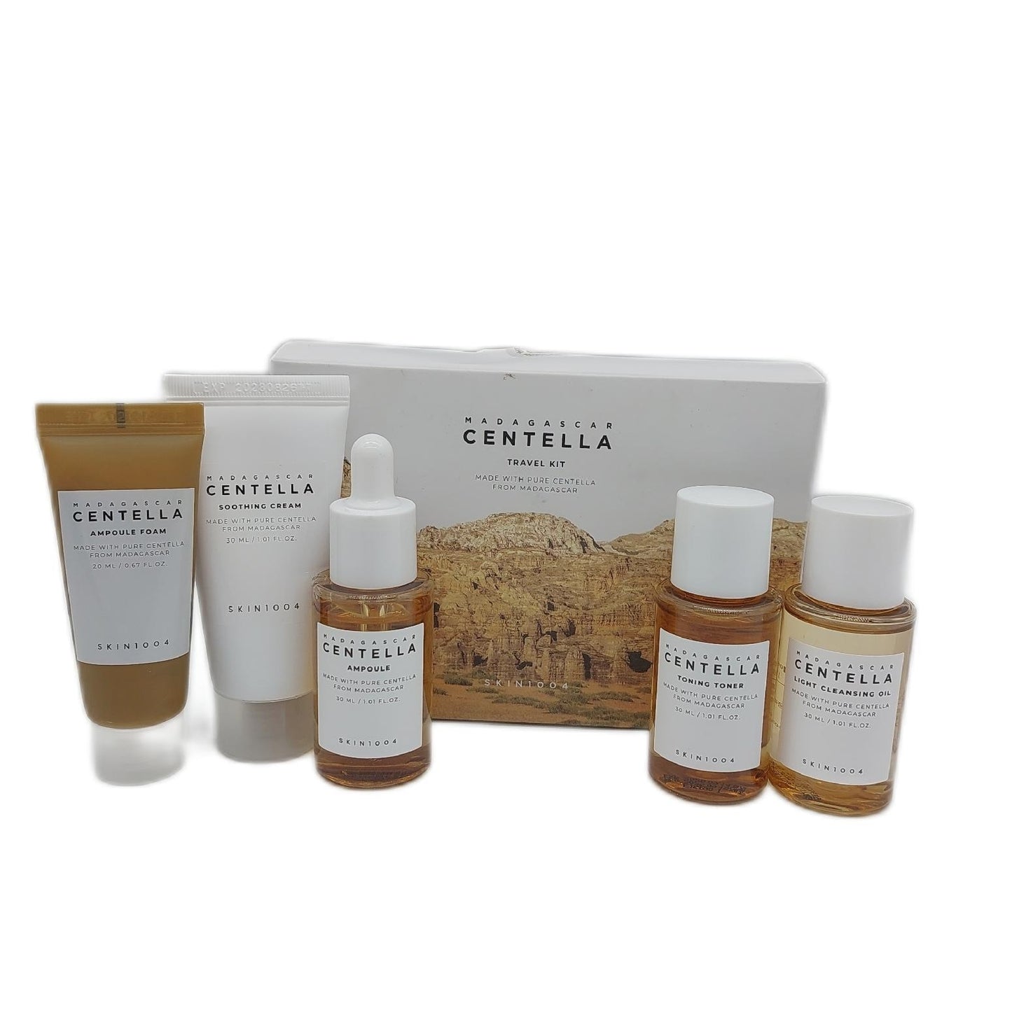 Skin1004 Reisekit Kosmetik Madagascar Centella Travel Set Pflegend Sanft Effektiv