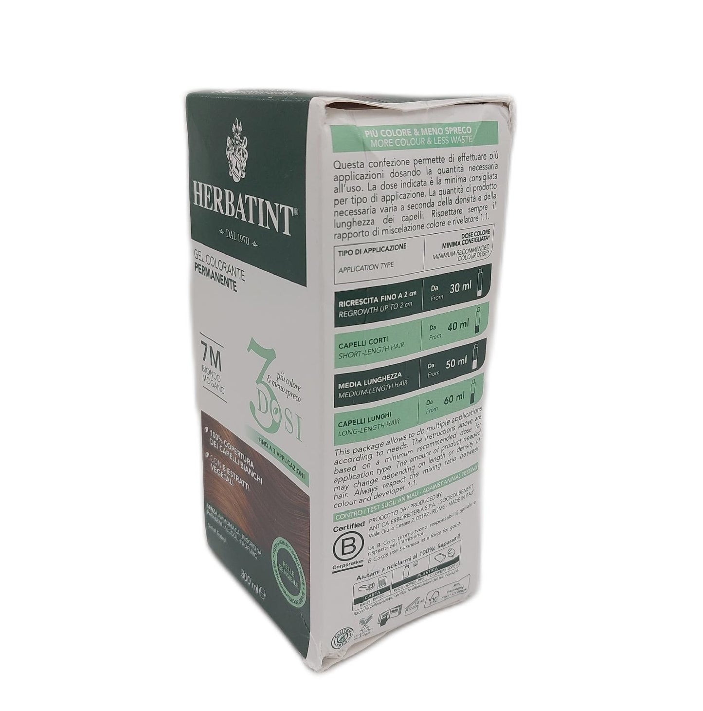 Herbatint Haarfarbe Haarpflege 7M Mahagoniblond Schonend Ammoniakfrei