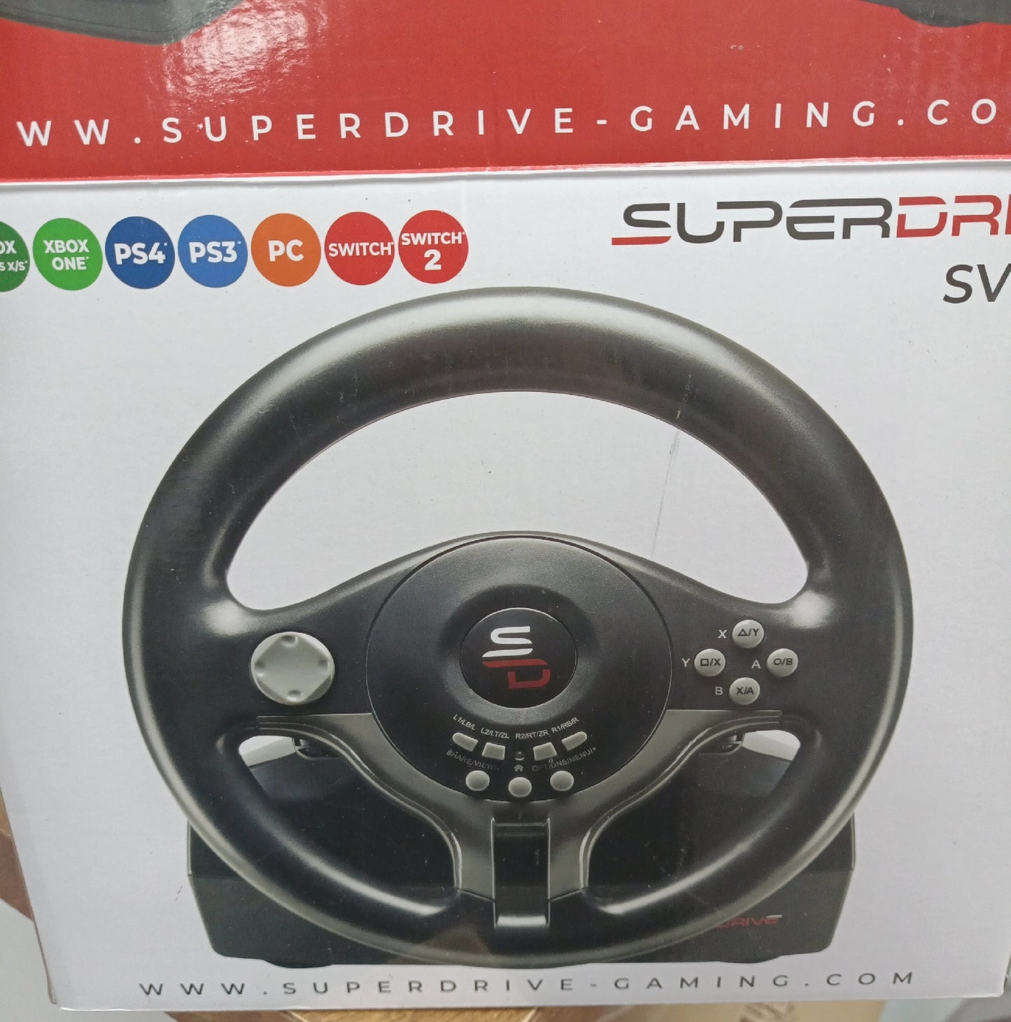 Superdrive Sv200 Rennlenkrad Mit Pedalen Und Schaltwippen Für Nintendo A/V