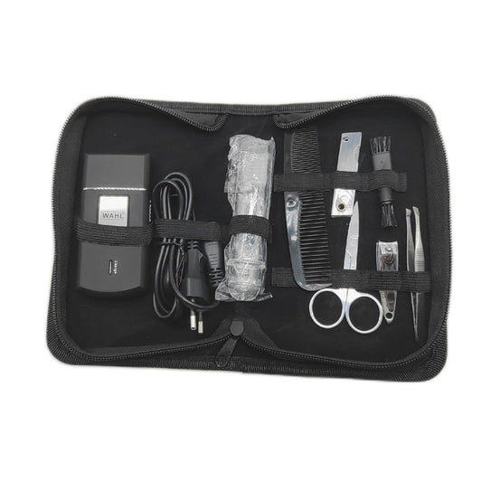 Wahl Rasierer Reisezubehör Travel Shaver Kit Wiederaufladbar Flexible Klinge Pflege