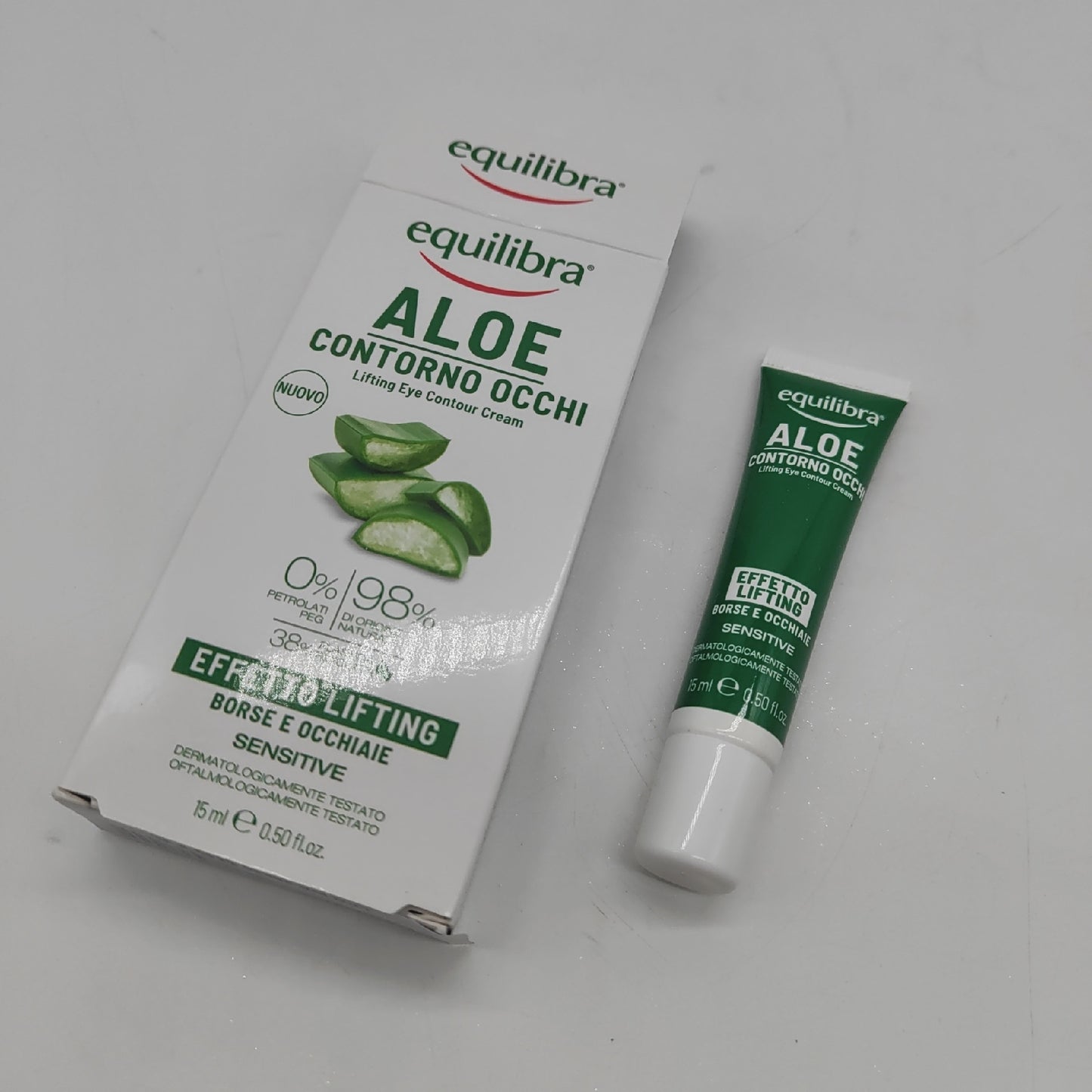 equilibra Gesicht Aloe Augenpartie Lifting-Effekt Reduziert Tränensäcke und Augenringe mit