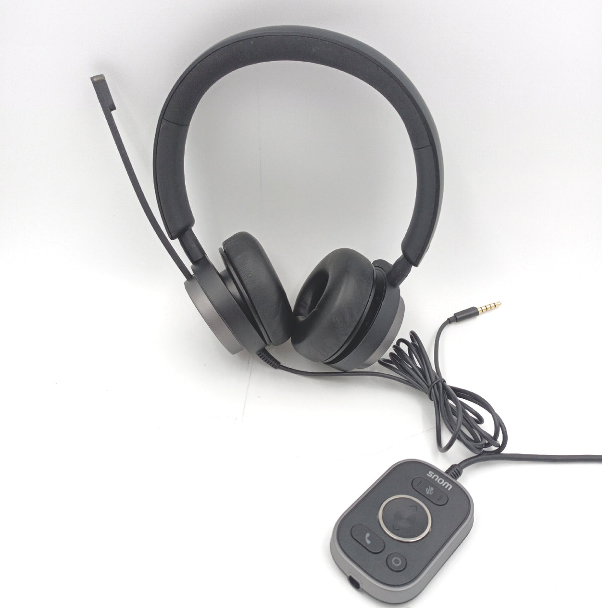 Snom Headset Telefonzubehör A330D mit passiver Geräuschunterdrückung Telefon